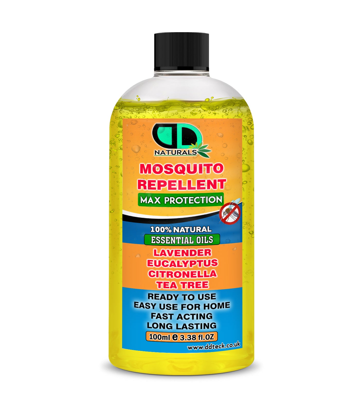 Mosquito Repellent Diffuser Oil | Natural Essential Oil Blend with Lavender, Eucalyptus, Citronella & Tea Tree