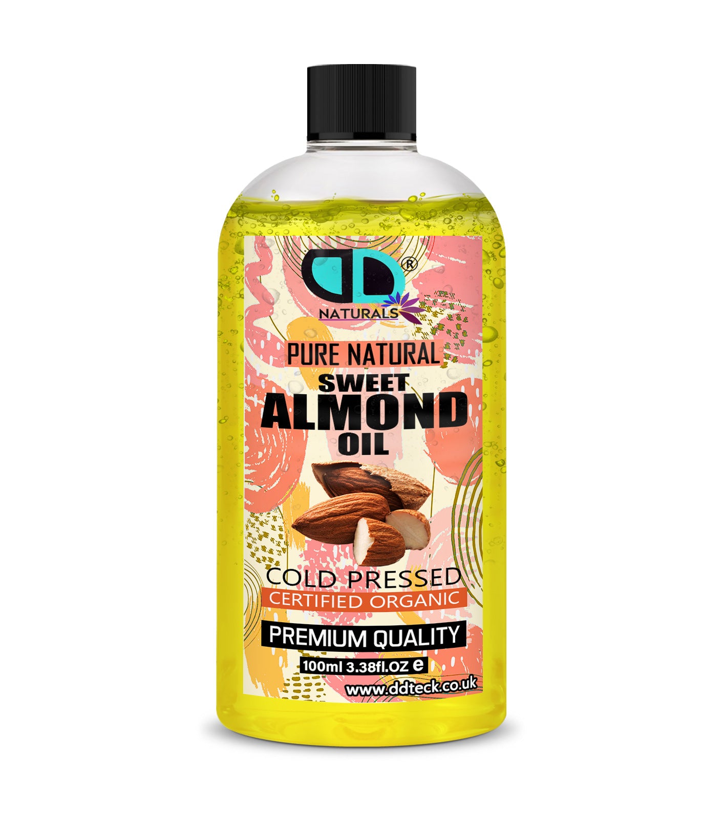 Pure Natural Sweet Almond Oil - Cold Pressed & Certified Organic