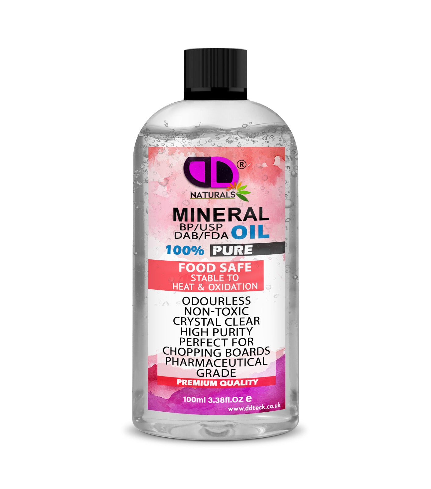 Mineral Oil BP/USP – Food Safe, Multi-Purpose Mineral Oil for Chopping Board, Wood, Leather, Skin, Hair & Household Care