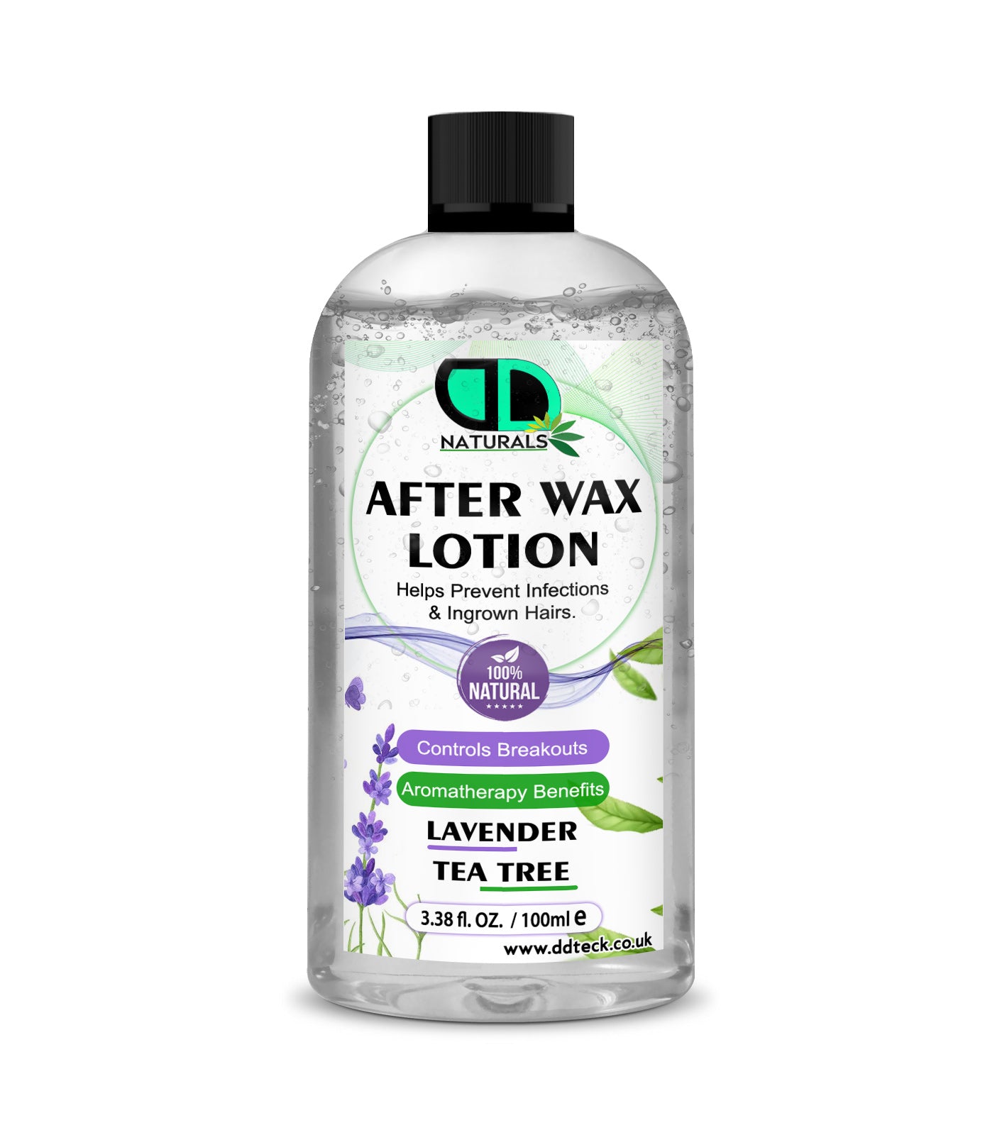 After Wax Lotion with Lavender & Tea Tree Oil | Soothing Post-Wax Care for Smooth, Healthy Skin