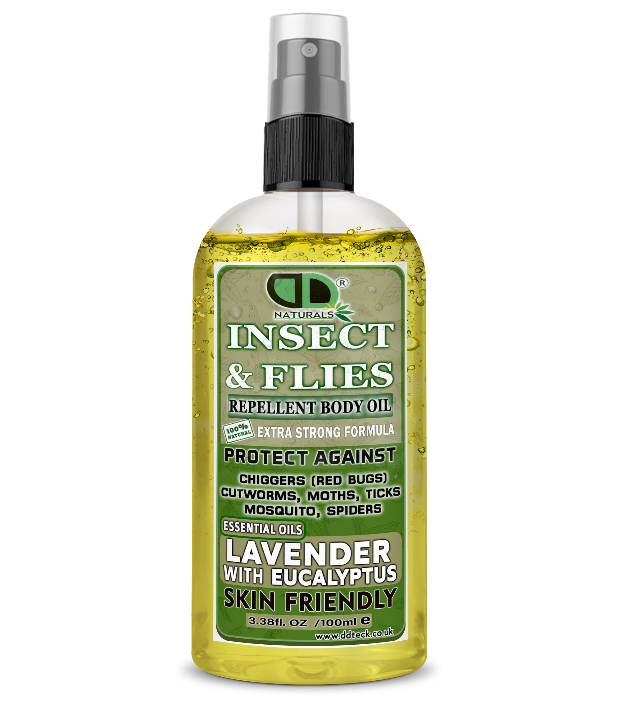 Insect Repellent with Lavender & Eucalyptus Essential Oils | Natural Bug Protection