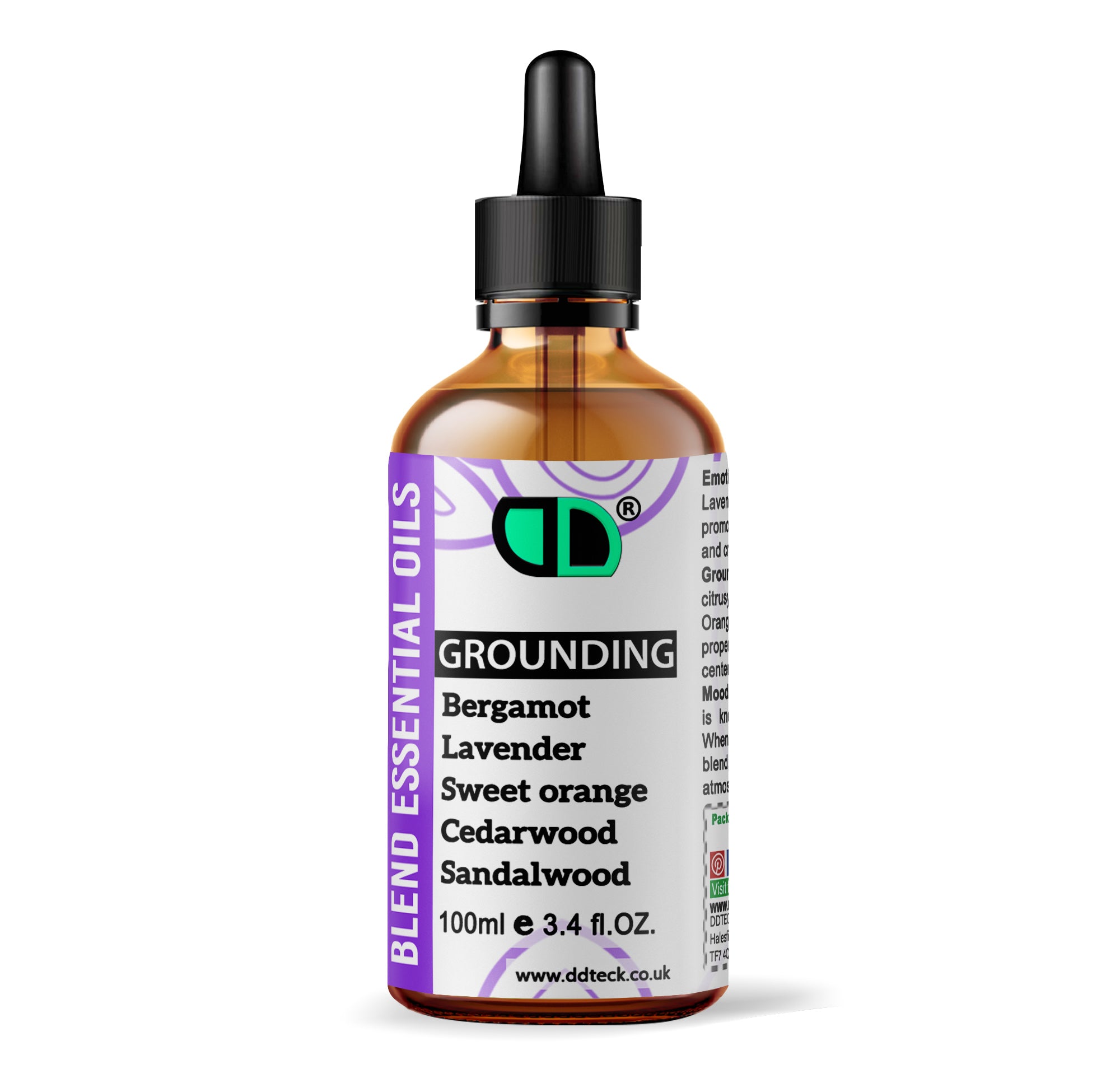 Grounding Essential Oil Blend – Bergamot, Lavender & Sandalwood