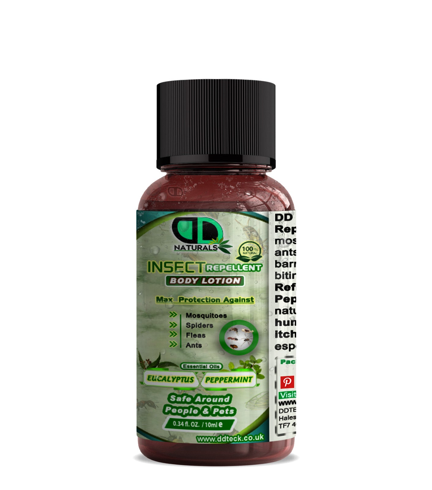 Natural Insect Repellent Body Lotion – Eucalyptus & Peppermint