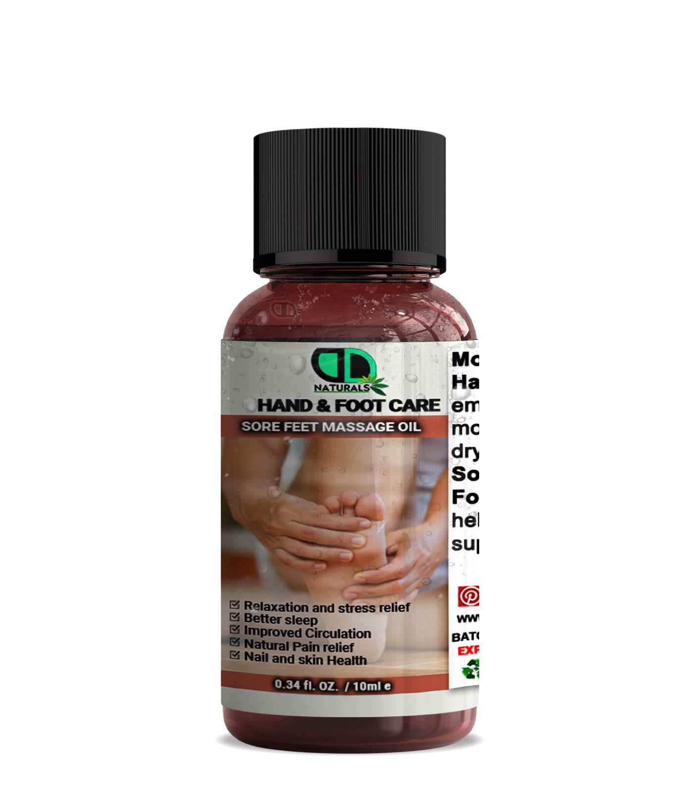 Hand & Foot Care – Sore Feet Massage Oil