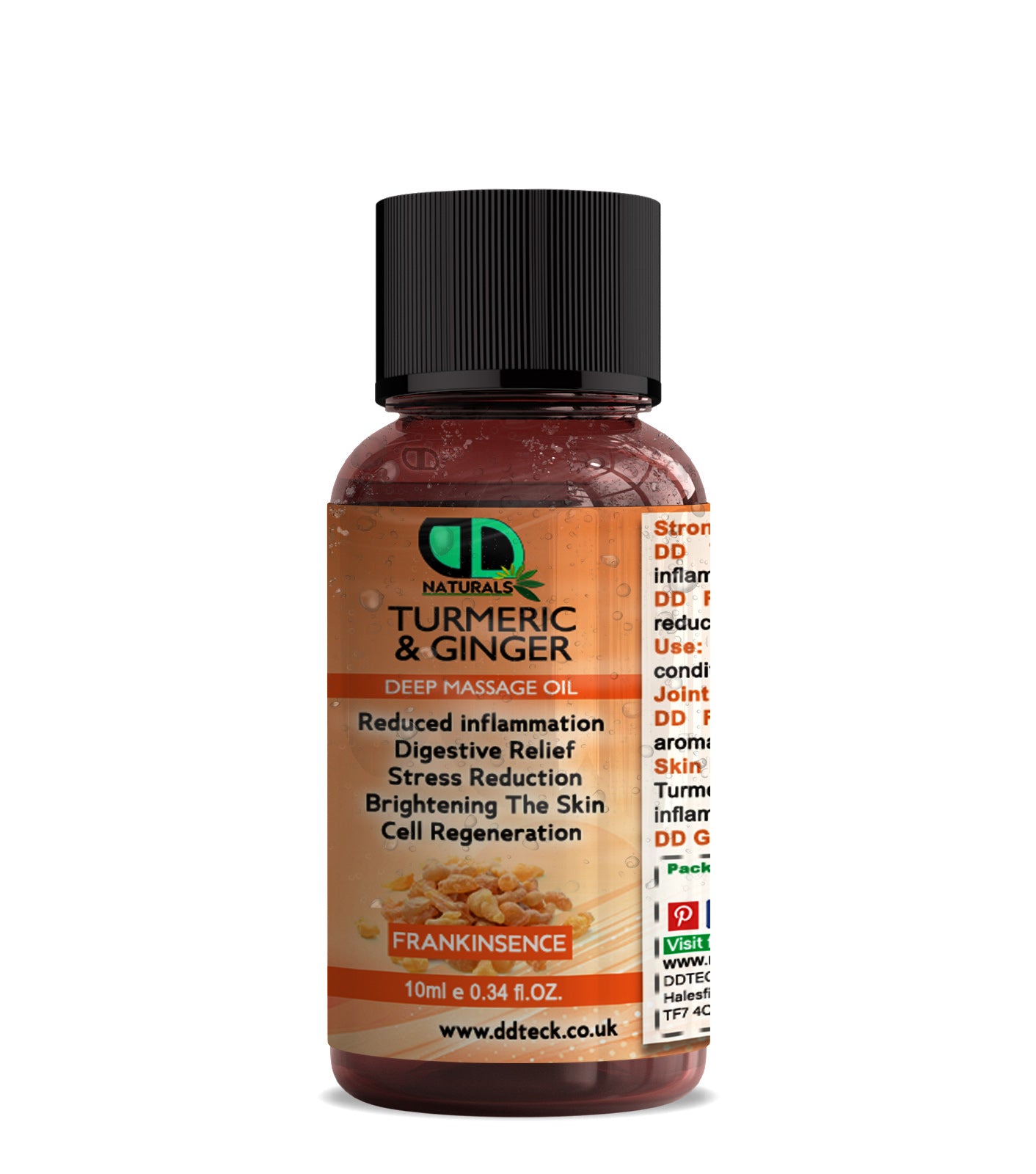Turmeric & Ginger Deep Massage Oil with Frankincense