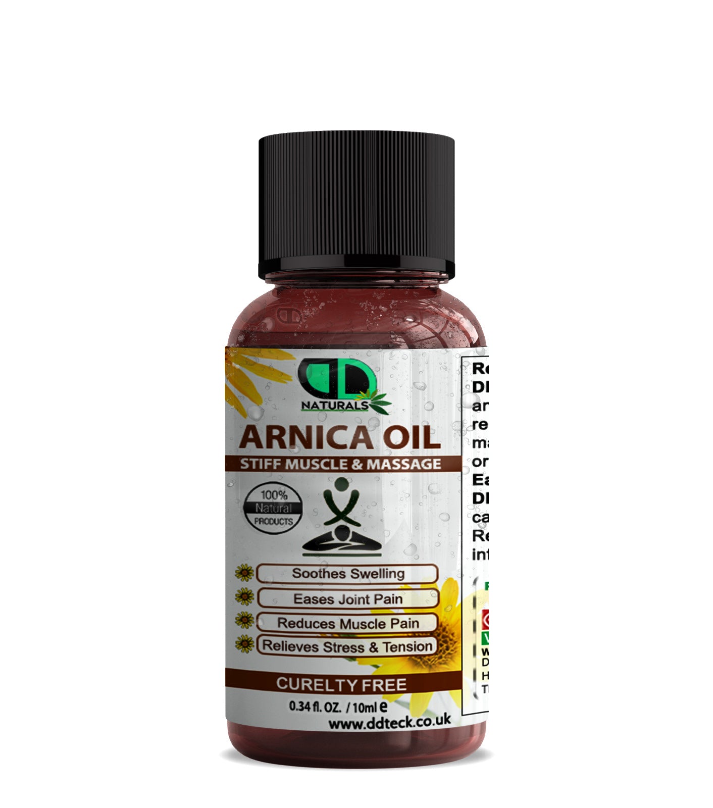 Arnica Massage Oil – Natural Botanical Oil for Relaxation, Muscle Comfort & Daily Body Care