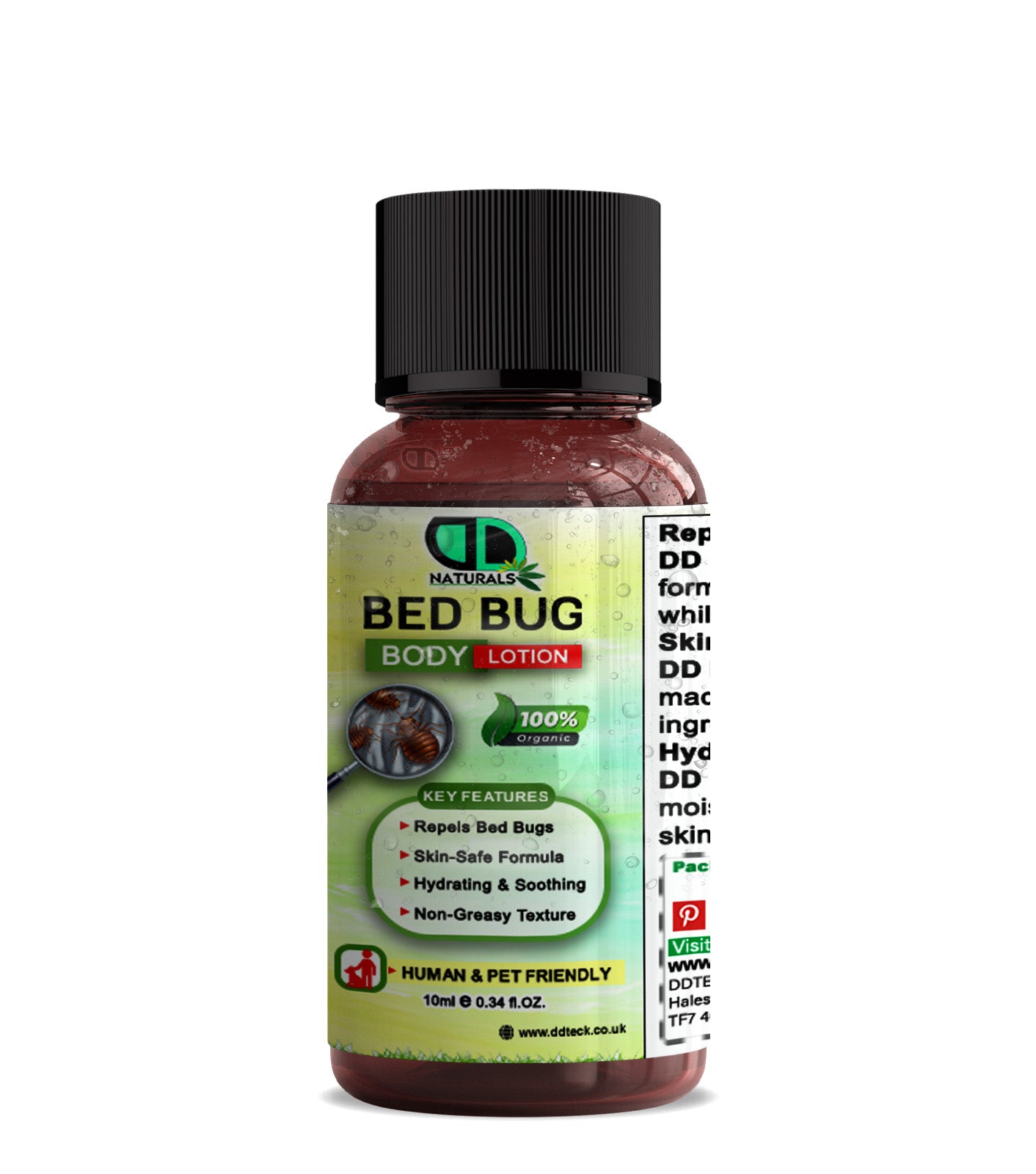Bed Bug Repellent Body Lotion | Natural, Skin-Safe Overnight Protection