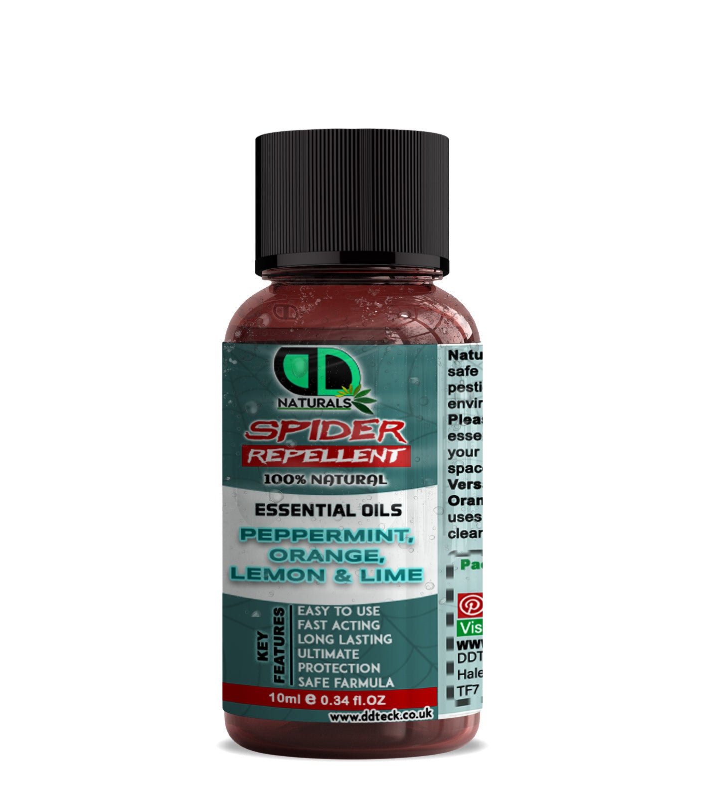 Spider Repellent | 100% Natural Peppermint & Citrus Essential Oil Spider Control Spray