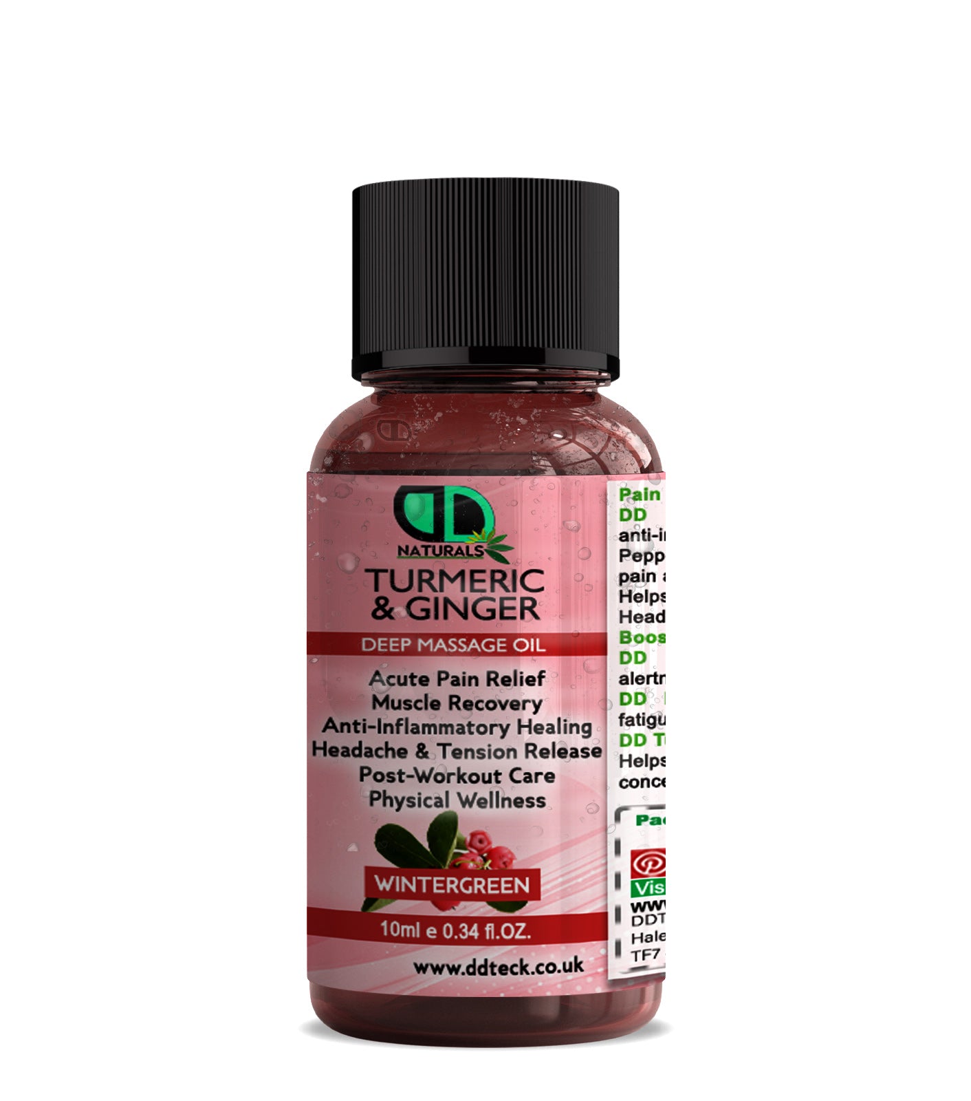 Turmeric & Ginger Deep Massage Oil with Wintergreen