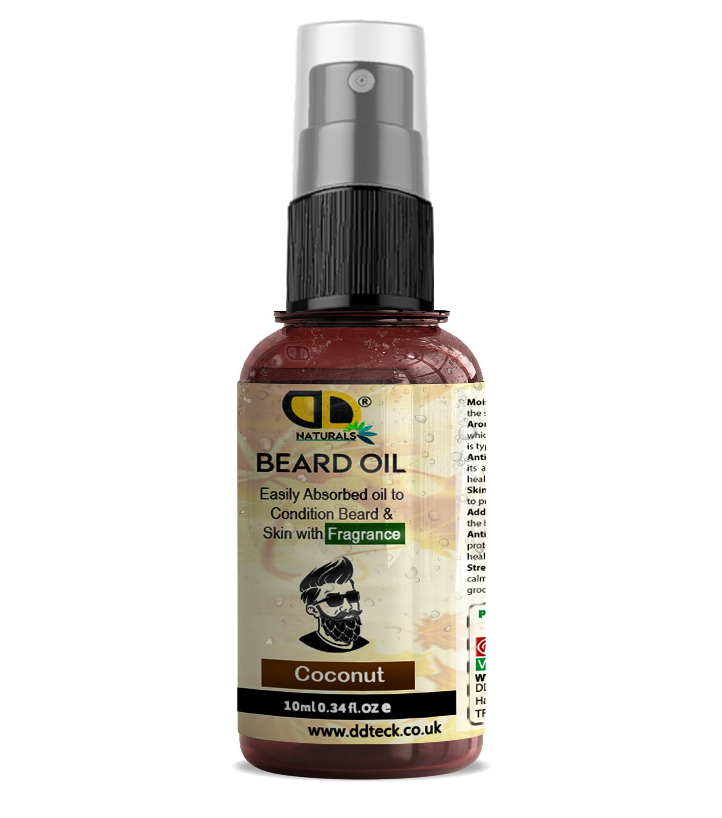 Coconut Beard Essential Oil | Deep Hydration, Growth Support & Smooth Beard Care for Men