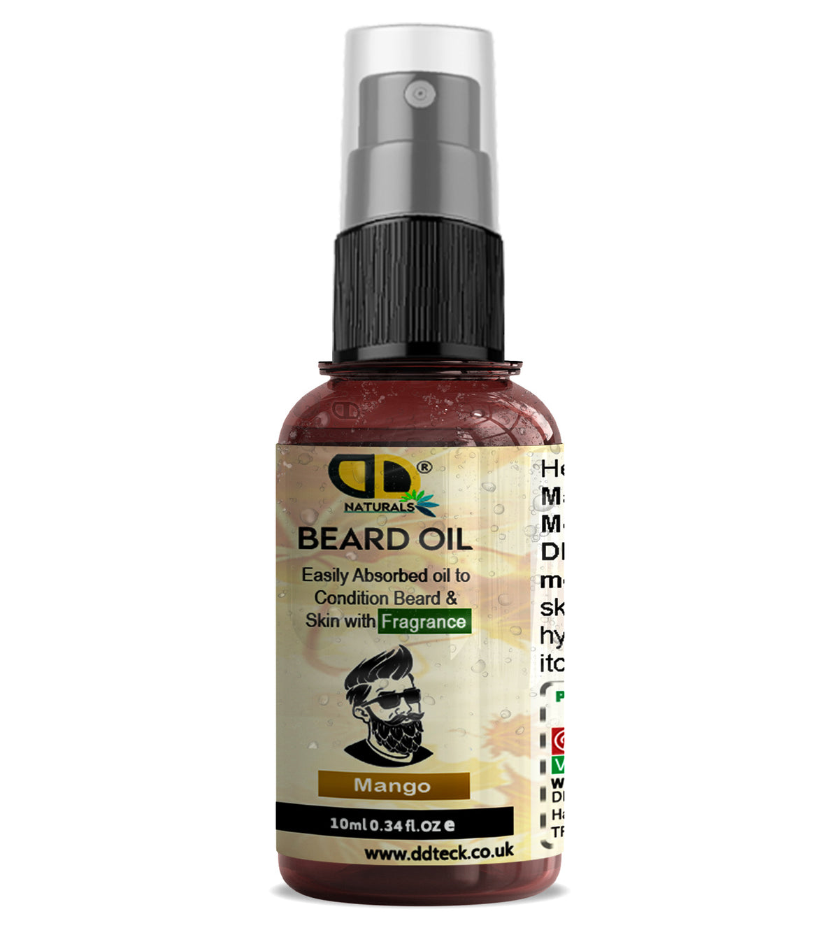 Mango Beard Oil – Lightweight Conditioning Oil with Fragrance for Beard & Skin - Test