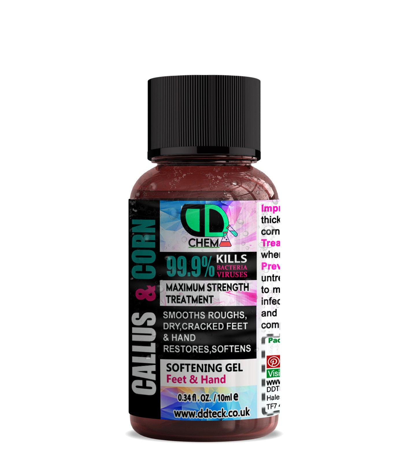 Callus & Corn Maximum Strength Treatment – Softening Gel for Feet & Hands
