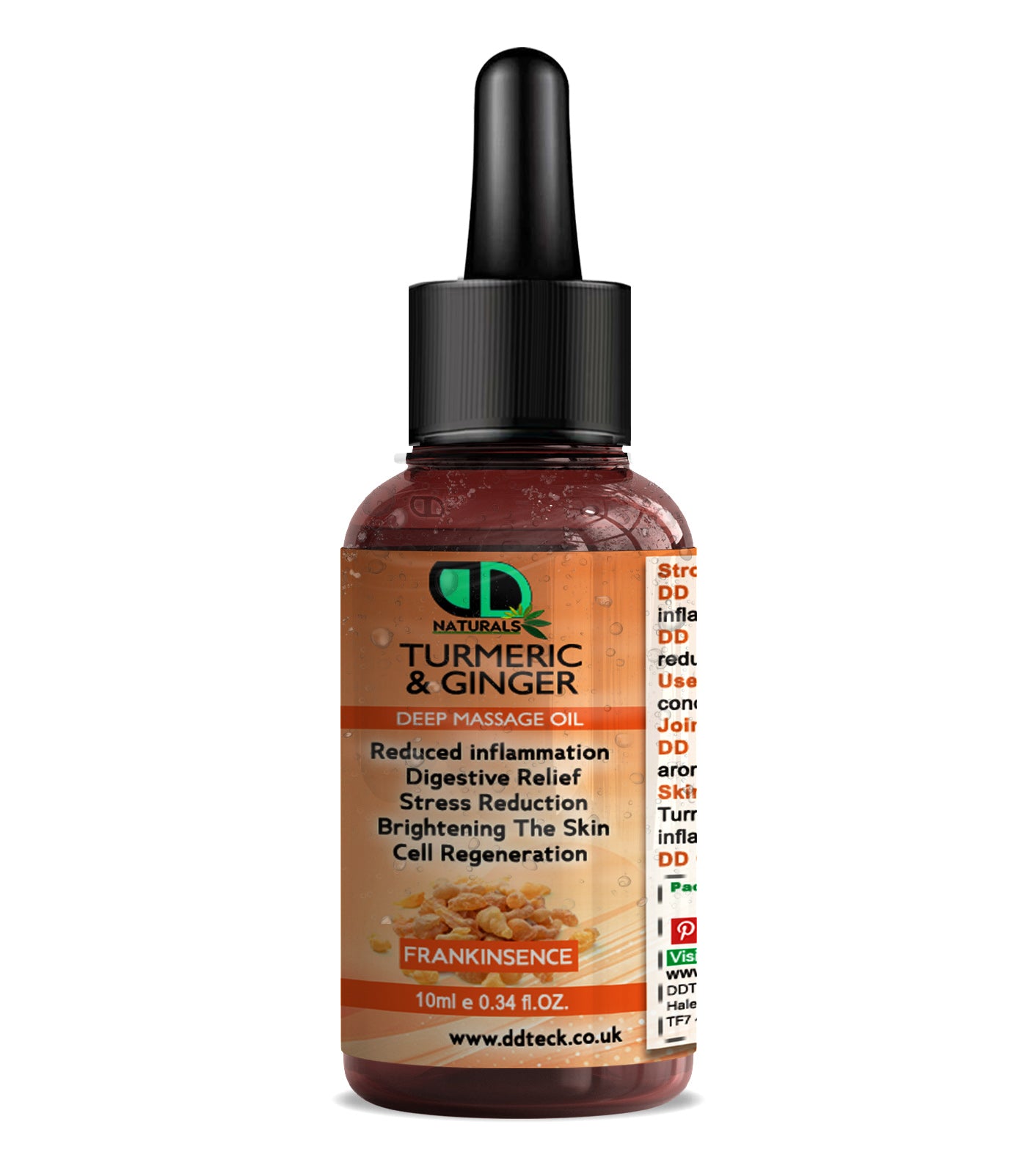 Turmeric & Ginger Deep Massage Oil with Frankincense