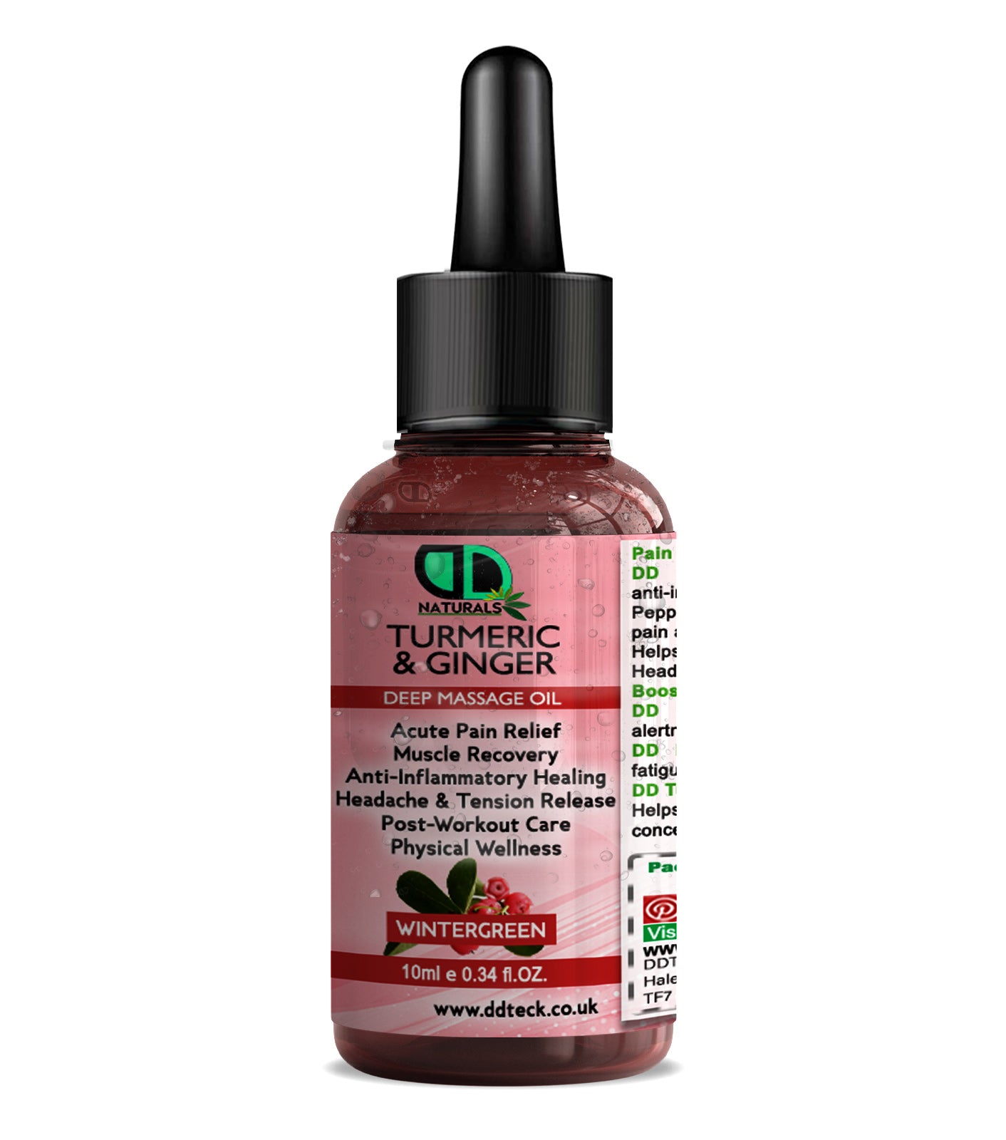 Turmeric & Ginger Deep Massage Oil with Wintergreen