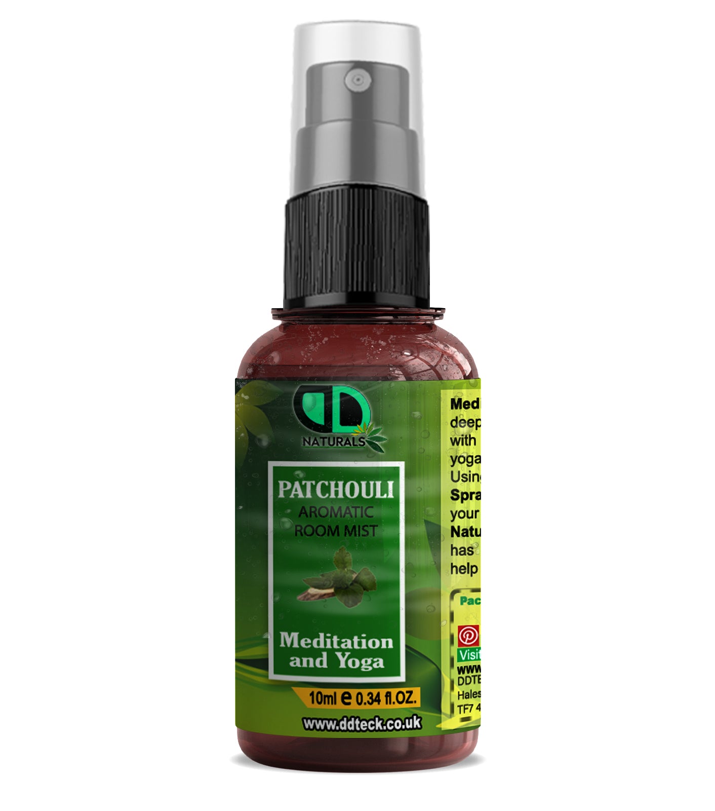 Patchouli Aromatic Room Spray | Natural Odour Eliminator, Relaxing Home Fragrance & Mood Enhancer