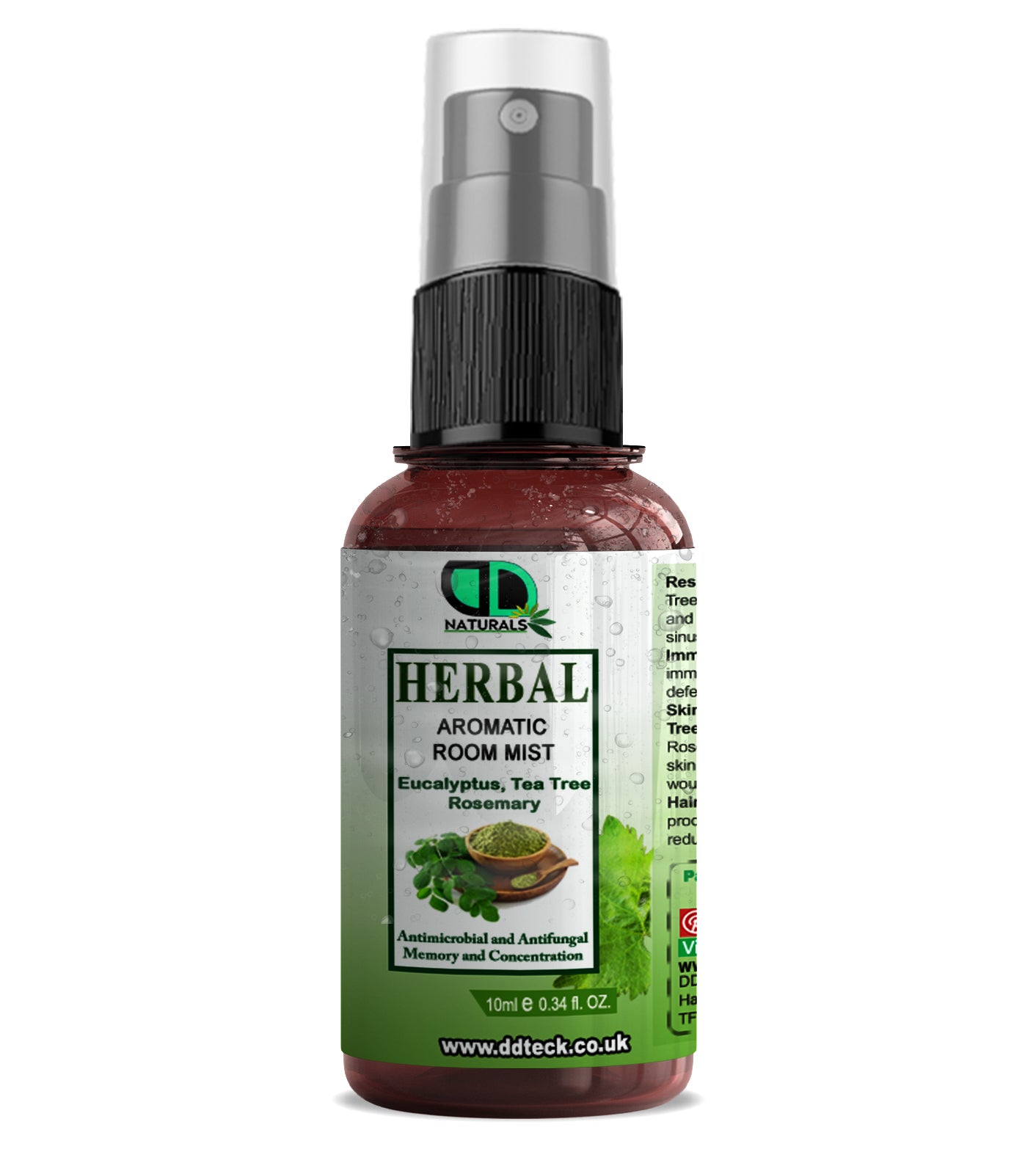 Herbal Aromatic Room Mist - Eucalyptus, Tea Tree & Rosemary