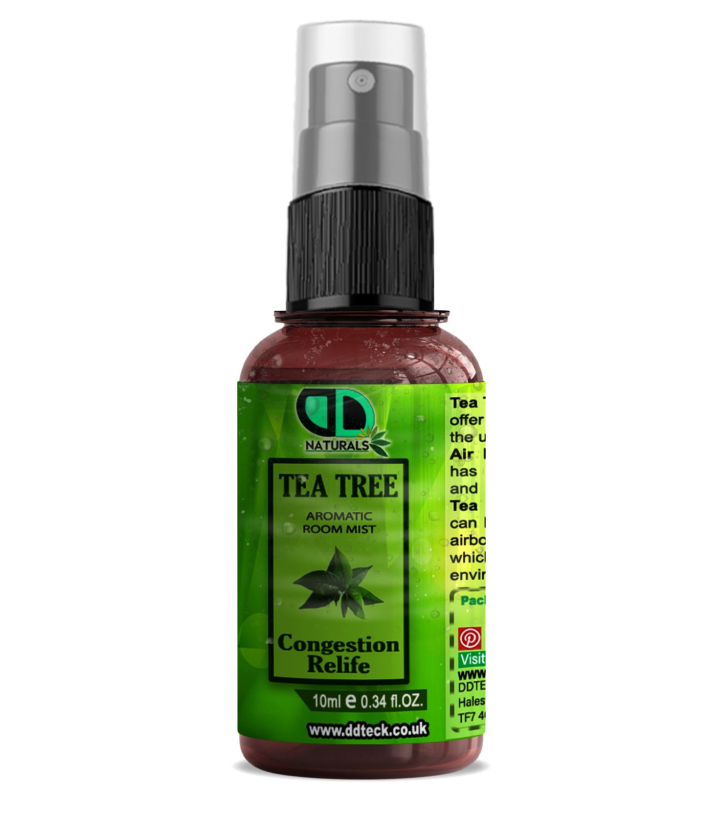 Tea Tree Aromatic Room Mist – Natural Congestion Relief & Air Purifier