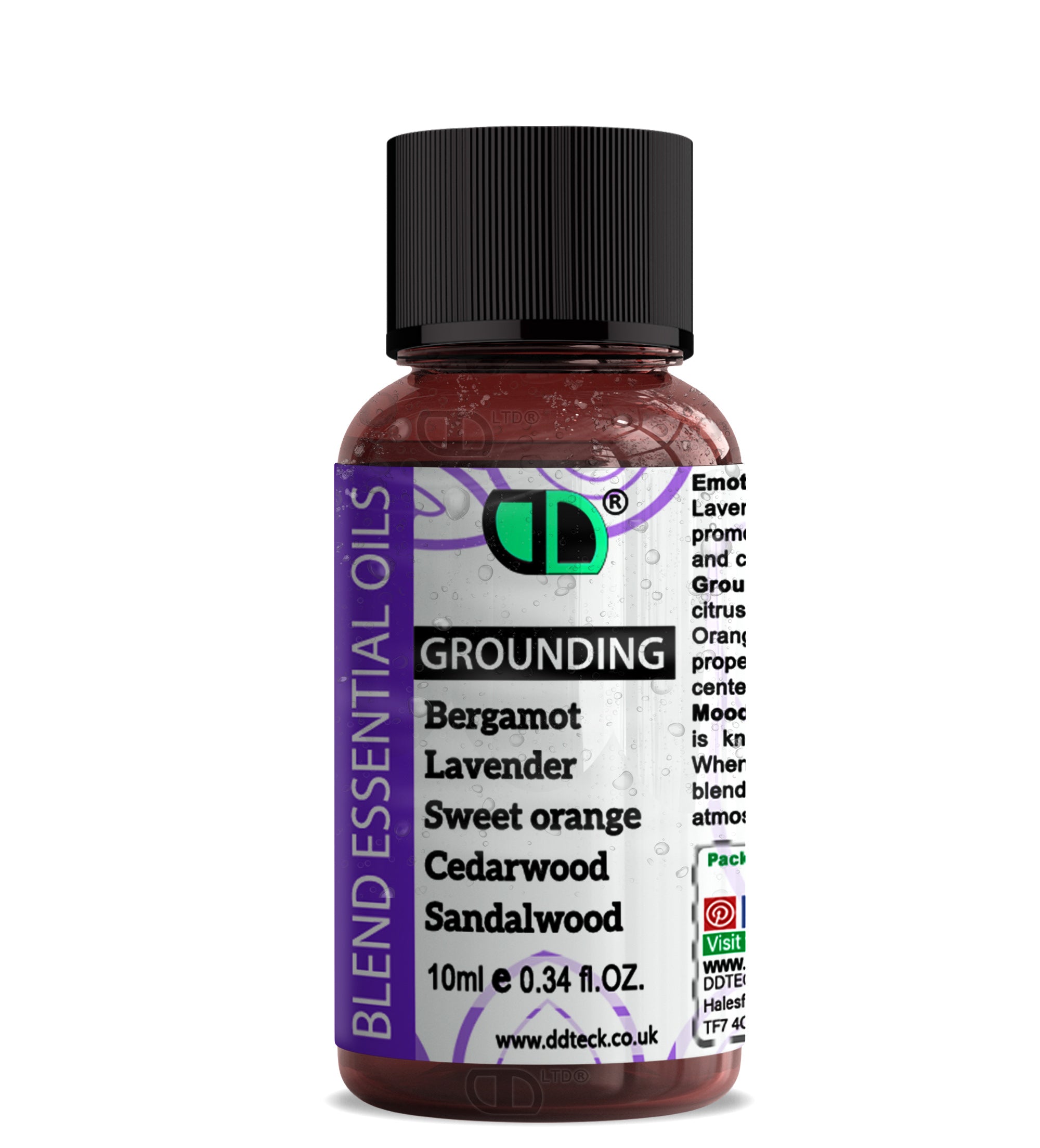 Grounding Essential Oil Blend – Bergamot, Lavender & Sandalwood