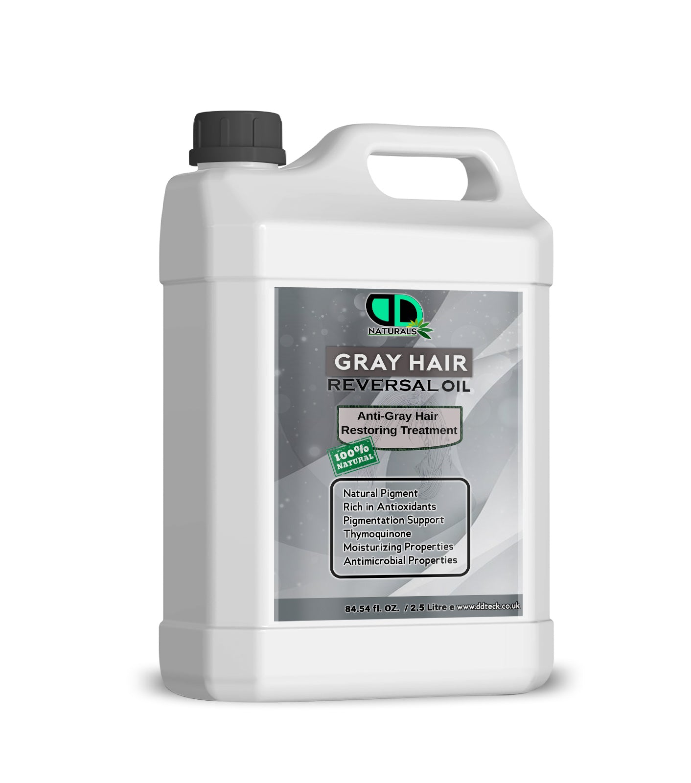 Grey Hair Reversal Oil – Natural Anti Grey Hair Treatment with Thymoquinone & Antioxidants