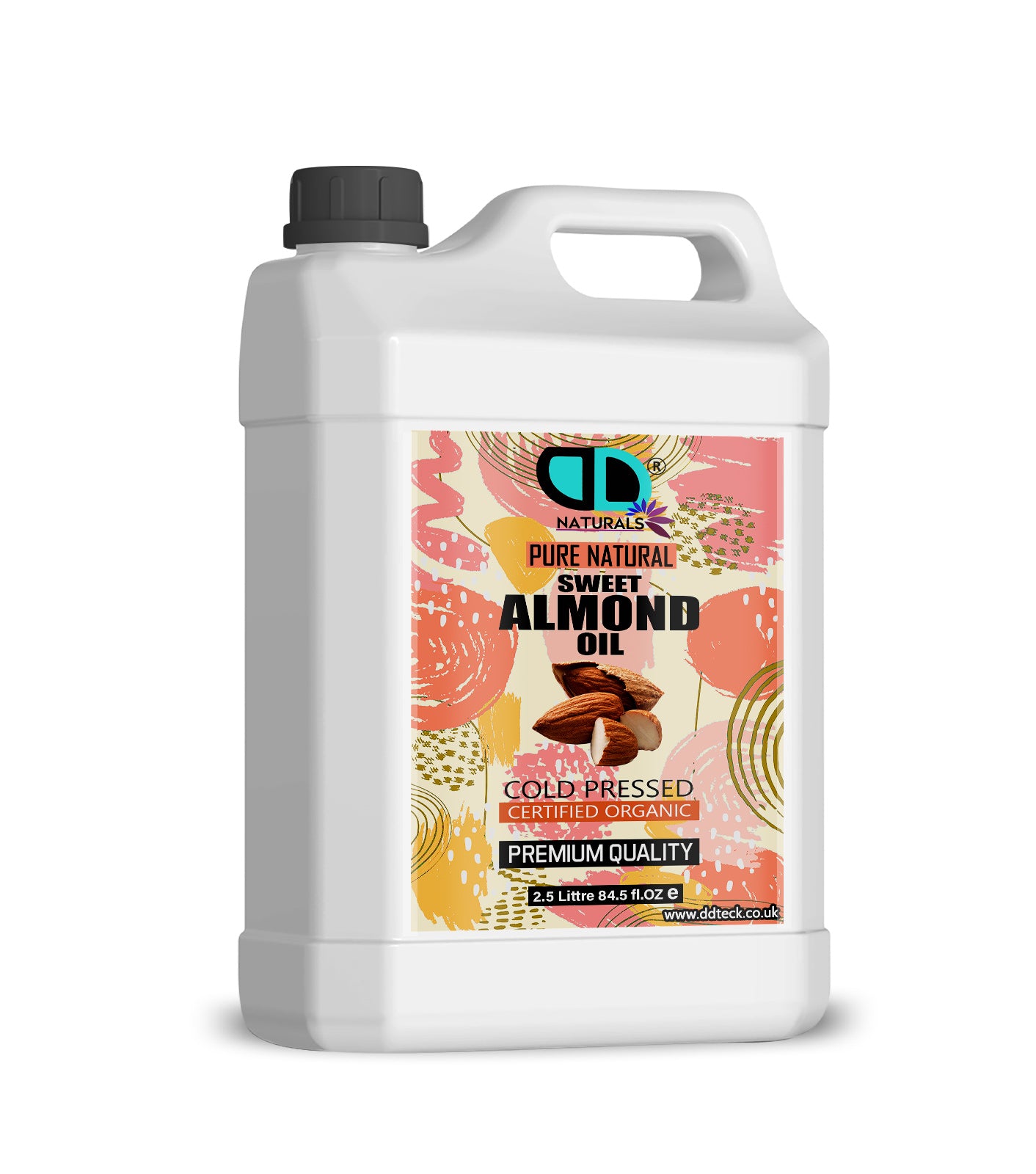 Pure Natural Sweet Almond Oil - Cold Pressed & Certified Organic