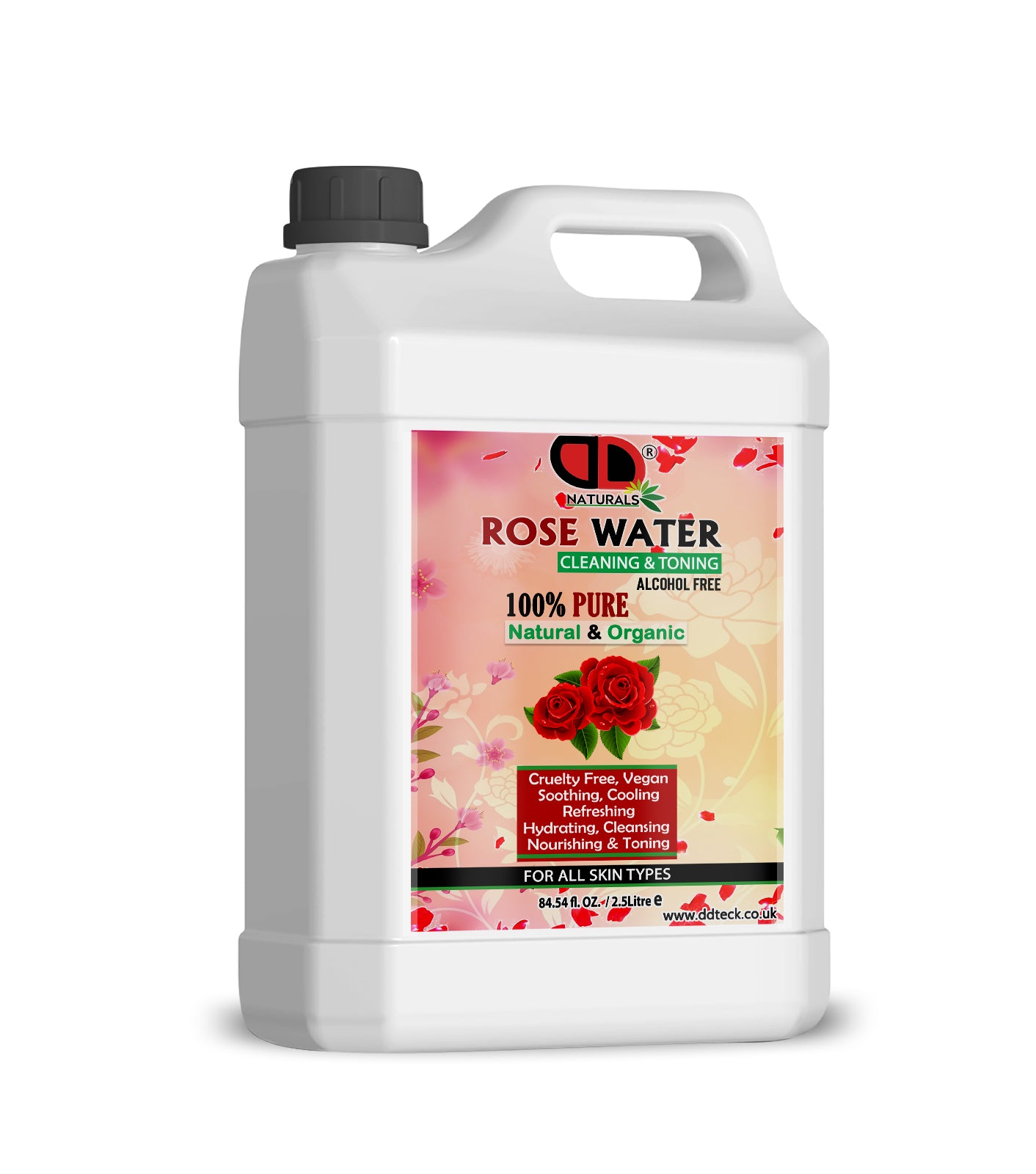 Rose Water Facial Toner Spray | 100% Pure Bulgarian Rose Hydrolat for Hydrated, Glowing Skin