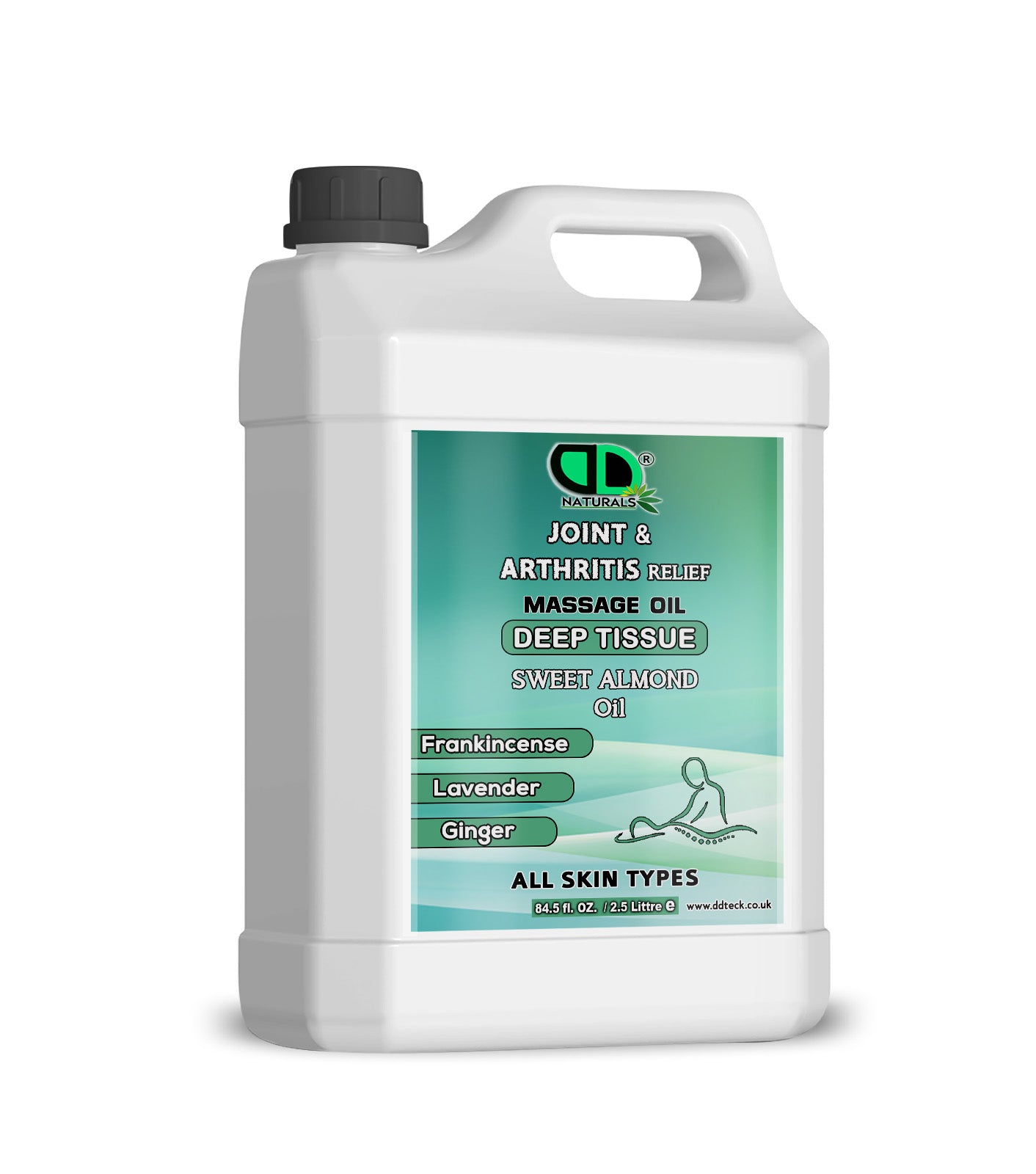 Joint & Arthritis Relief Deep Tissue Massage Oil with Frankincense, Lavender, & Ginger