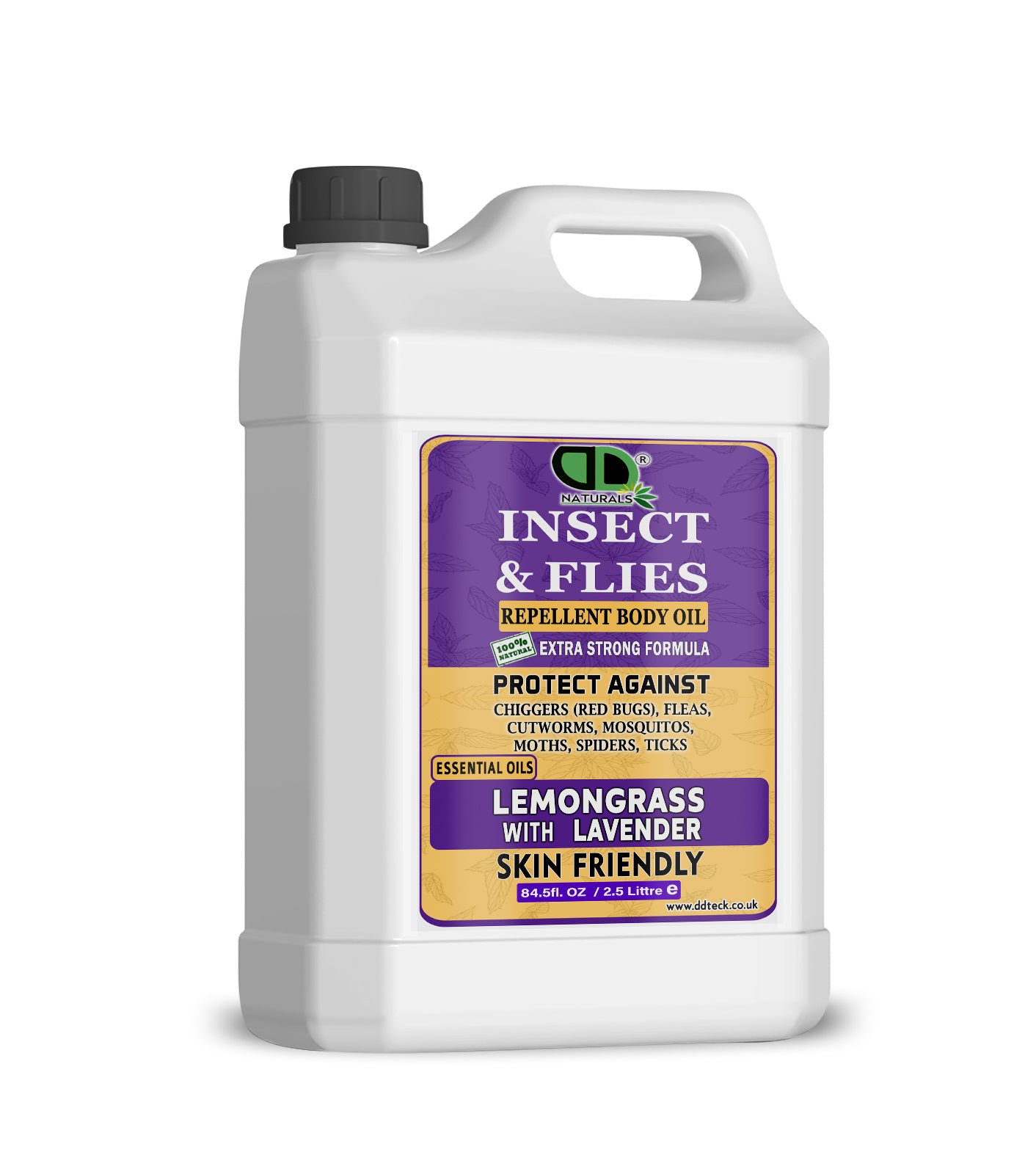 Insect & Flies Repellent Body Oil | Lemongrass & Lavender Essential Oils | Natural Bug Protection