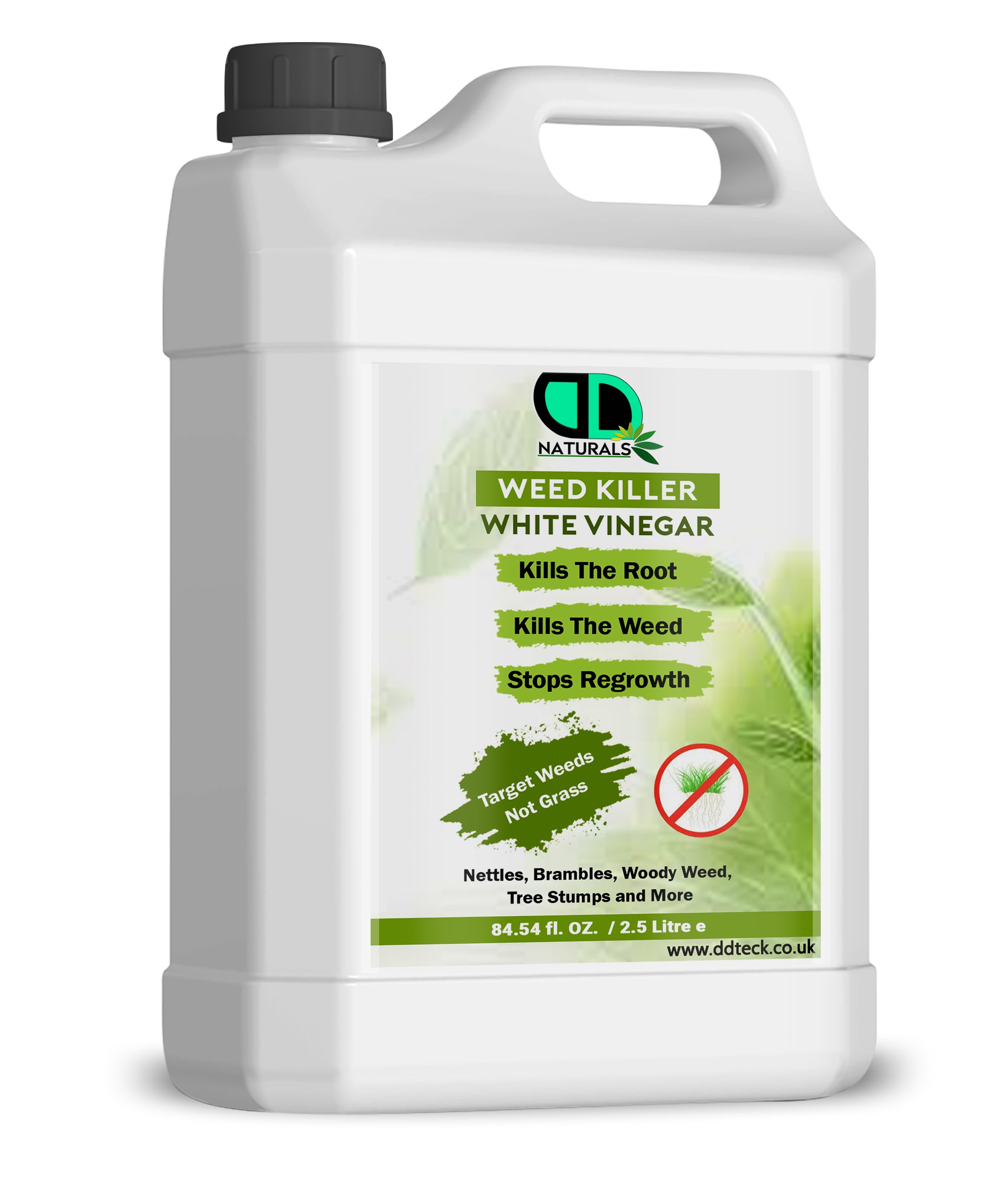Weed Killer White Vinegar – Heavy Duty Root Killer & Regrowth Preventer