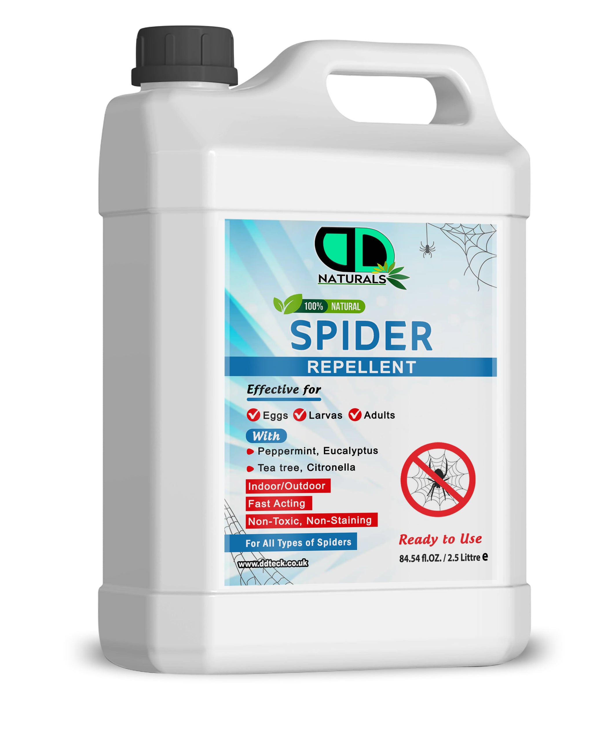 100% Natural Spider Repellent – Fast-Acting Indoor & Outdoor Protection