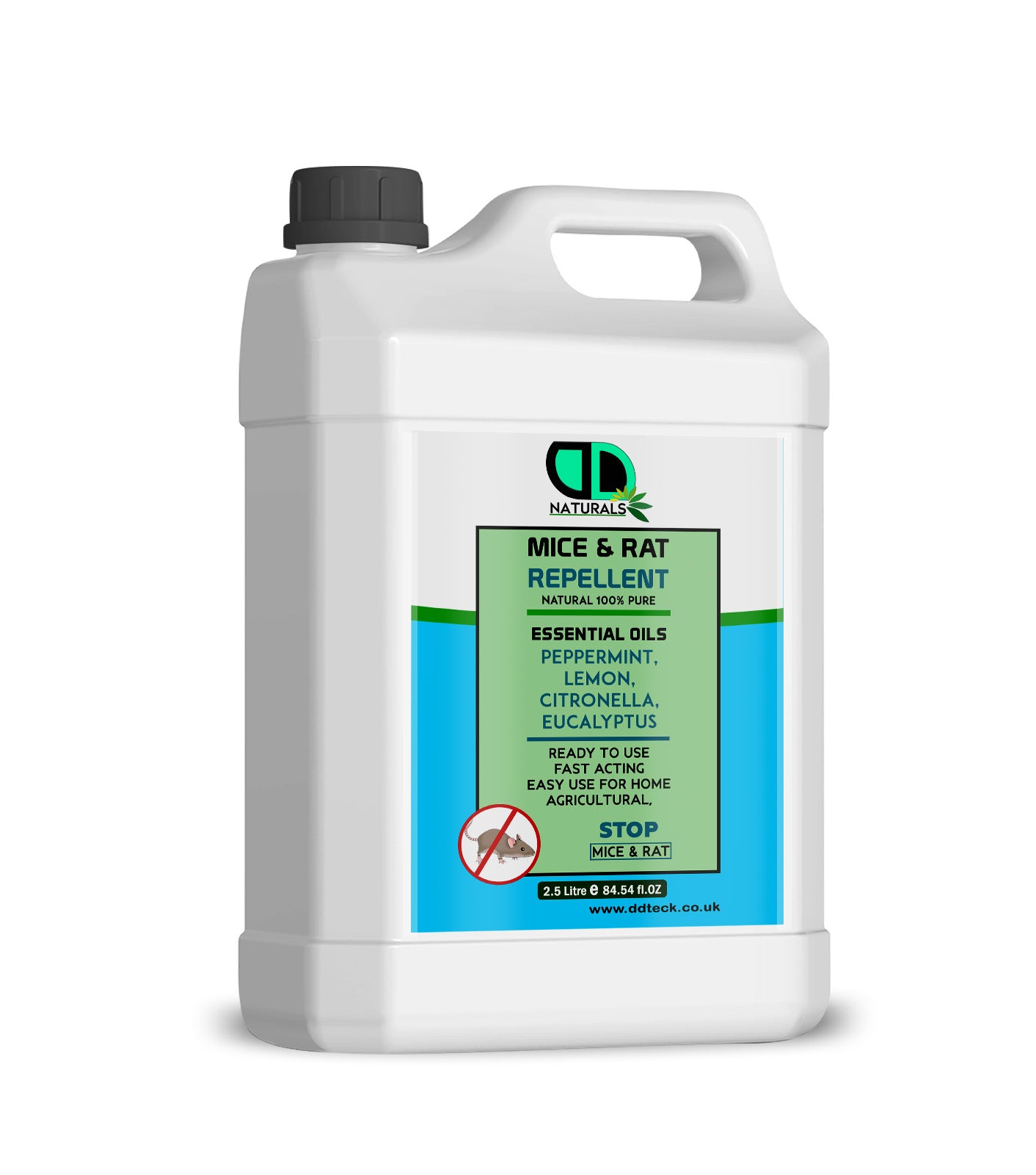 Mice & Rat Repellent Spray | Natural Essential Oil Rodent Deterrent | Peppermint, Lemon, Citronella & Eucalyptus