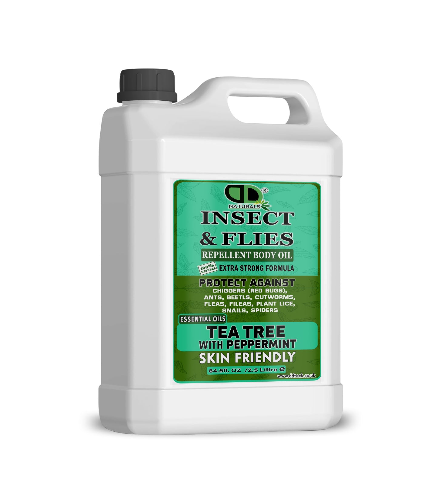 Natural Insect Repellent Spray with Tea Tree & Peppermint Essential Oils | Non-Toxic Mosquito, Fly, Tick & Flea Protection