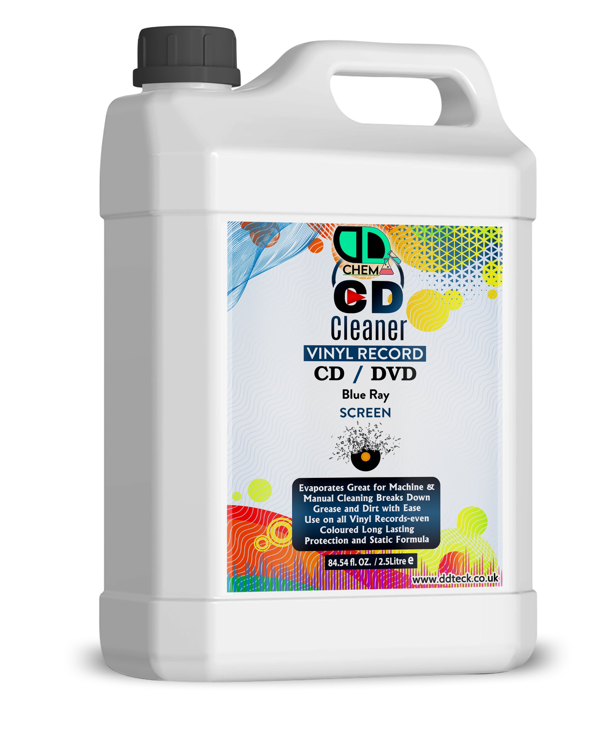 CD, DVD & Vinyl Record Cleaner | Restores Sound & Picture Quality, Protects Media & Playback Equipment