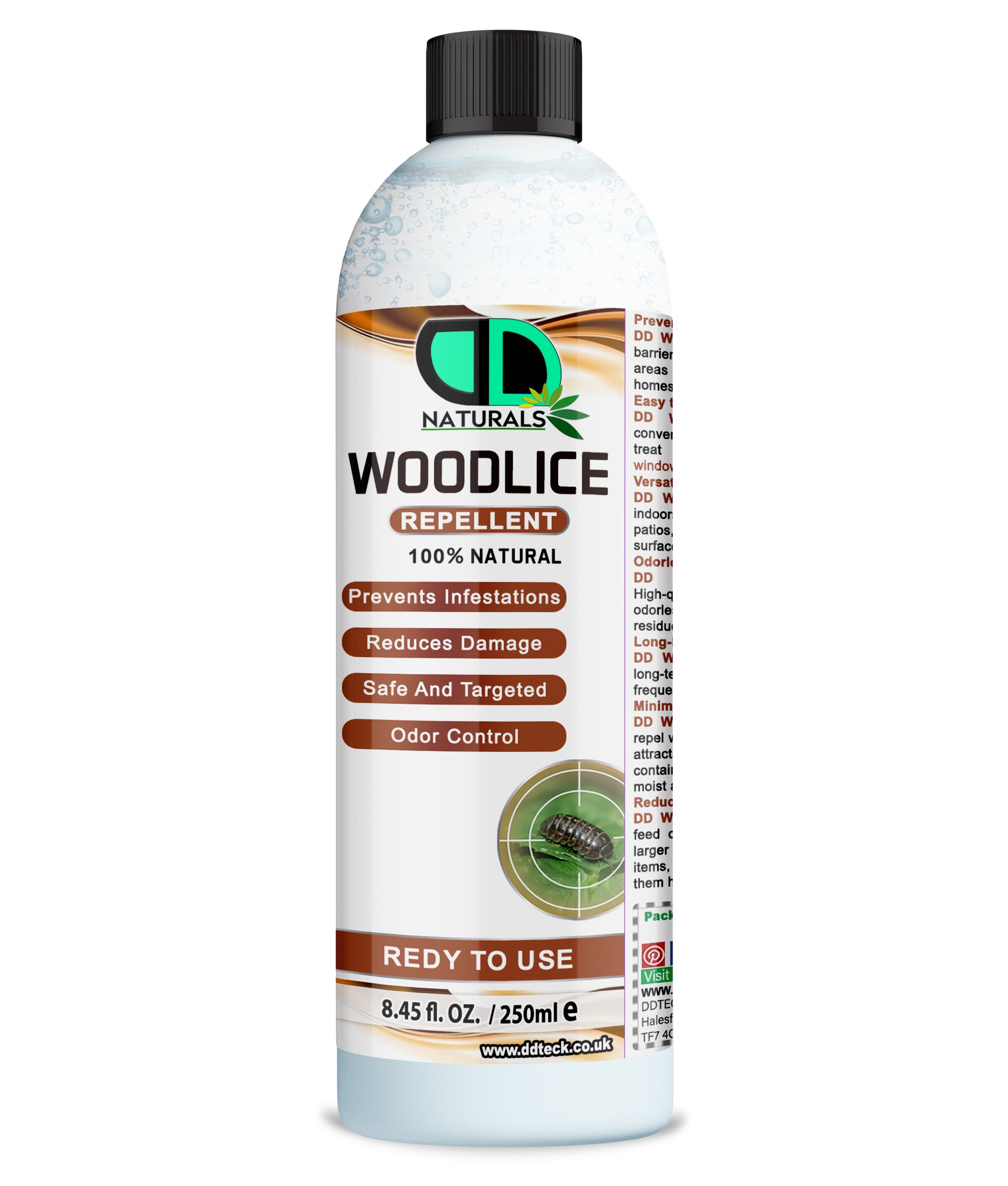 Woodlice Repellent | Natural, Non-Toxic Indoor & Outdoor Protection