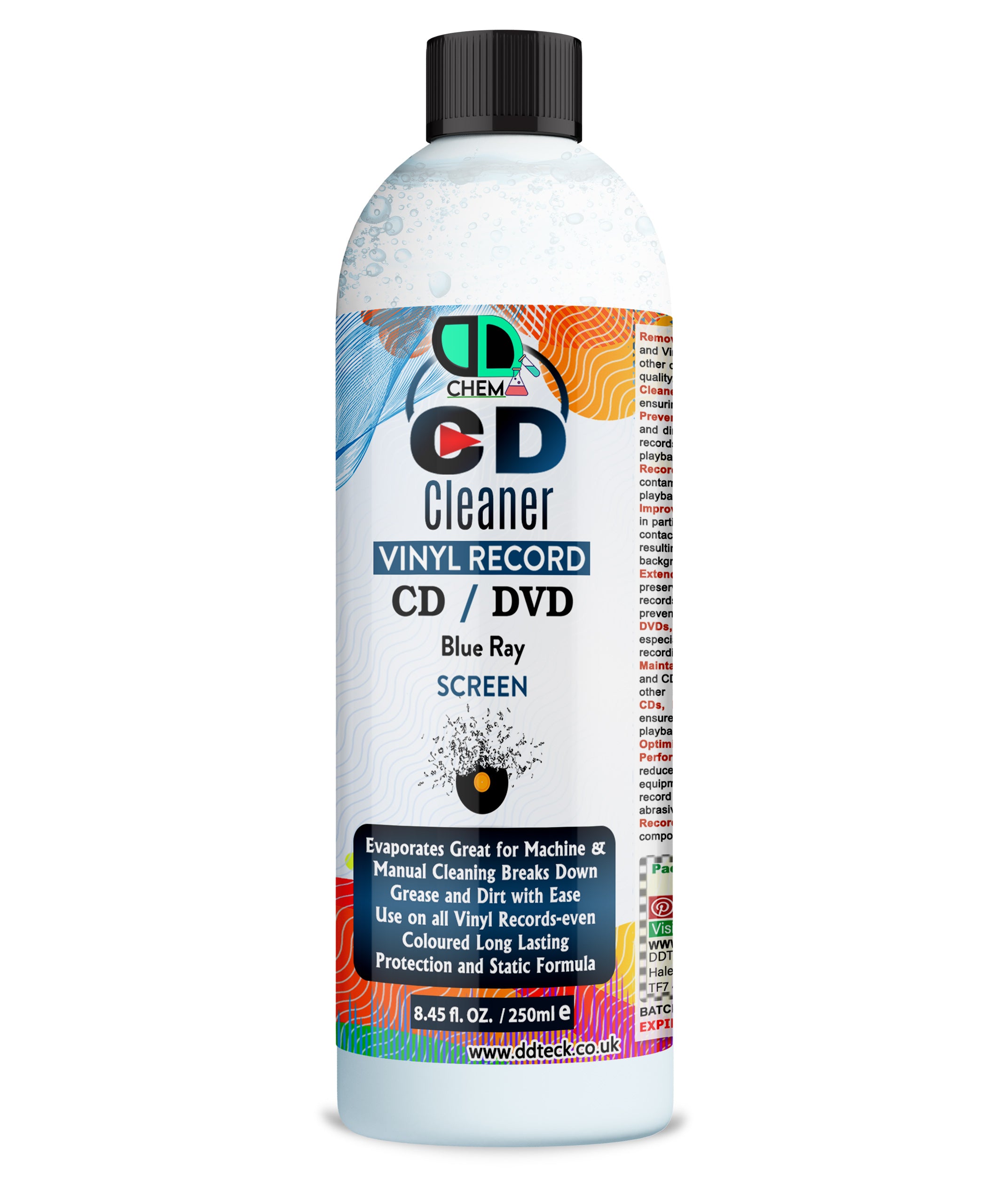 CD, DVD & Vinyl Record Cleaner | Restores Sound & Picture Quality, Protects Media & Playback Equipment