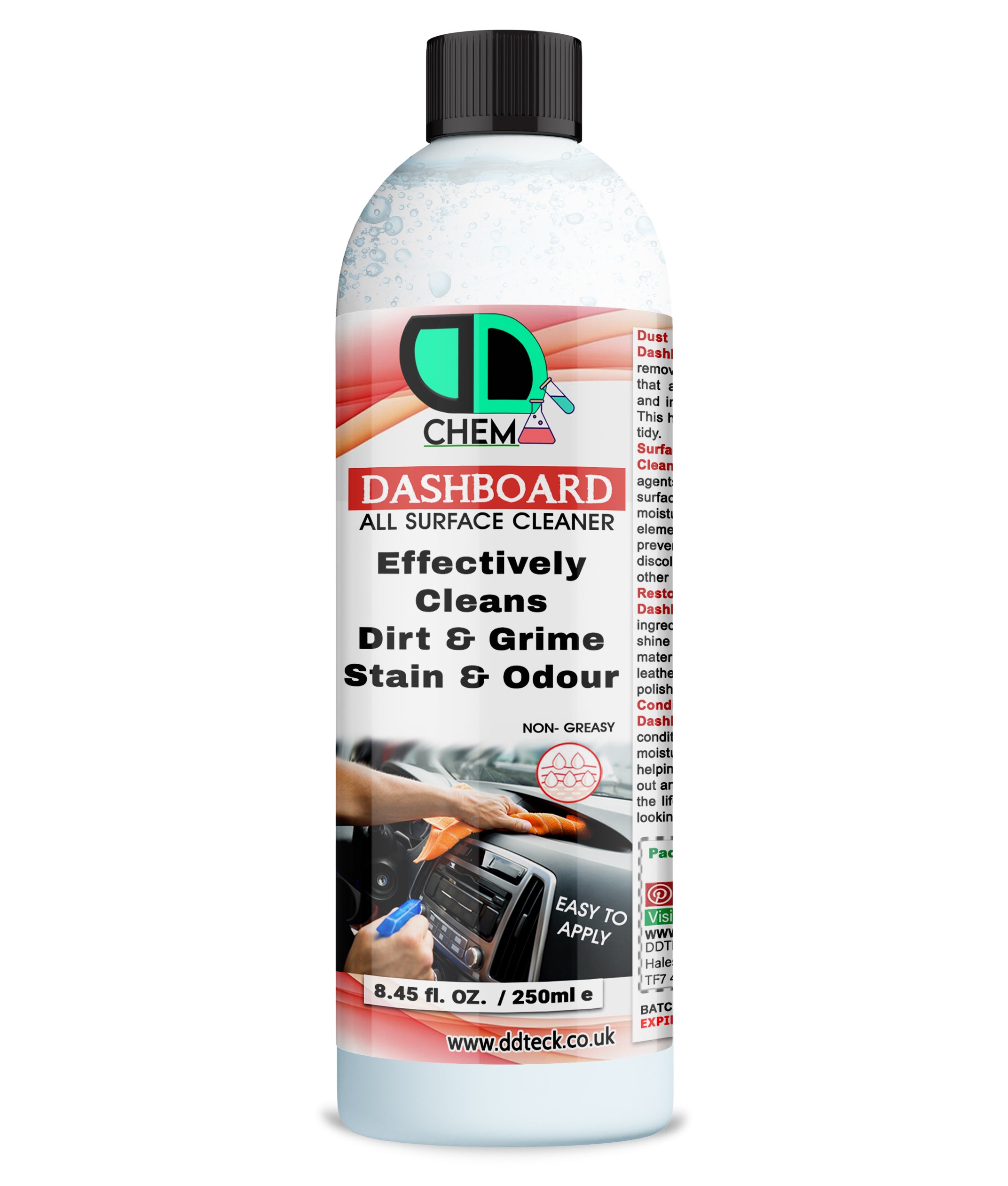 Dashboard All Surface Cleaner - Effectively Cleans Dirt, Grime & Stain