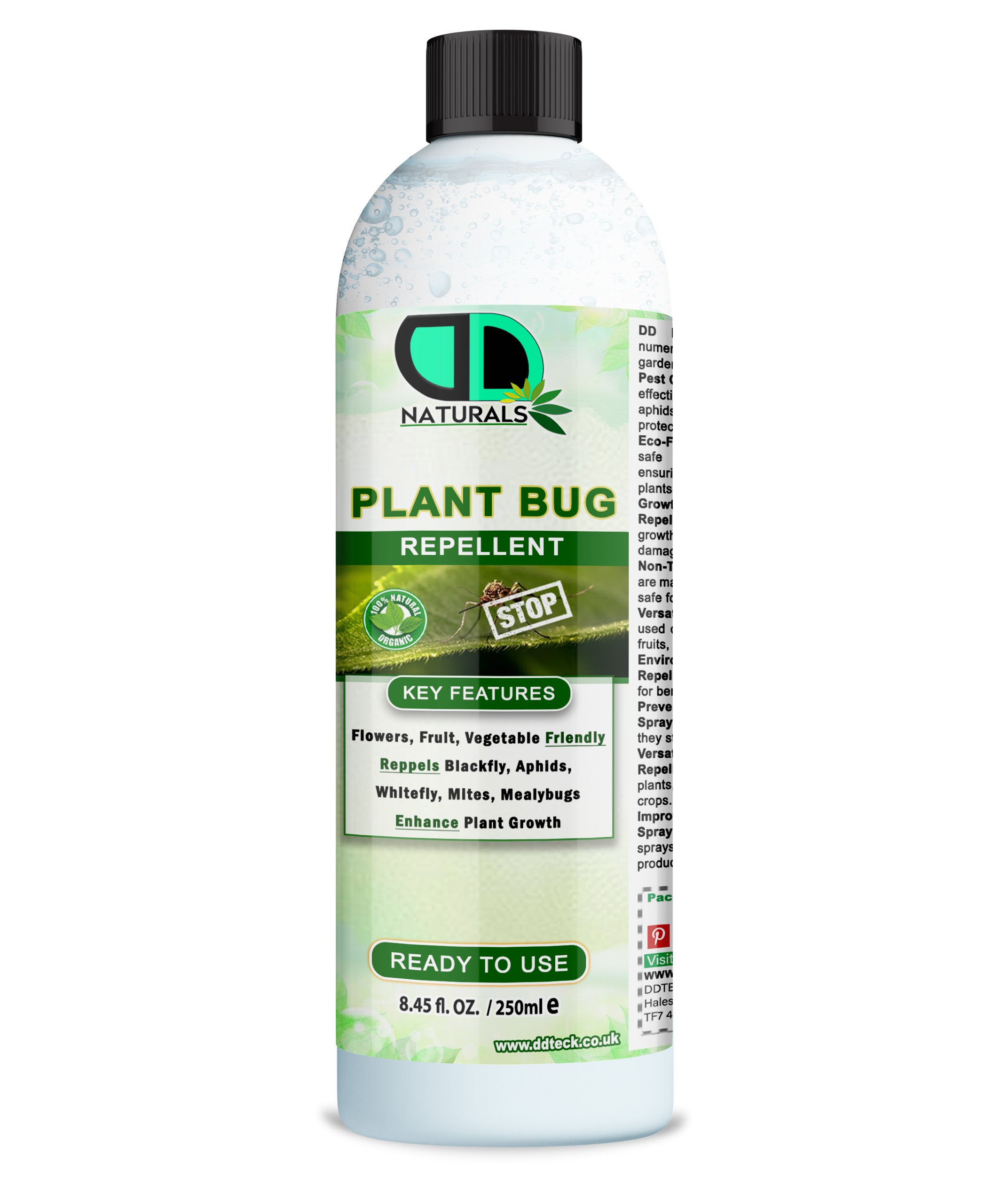 100% Organic Plant Bug Repellent – Ready to Use Garden Protection