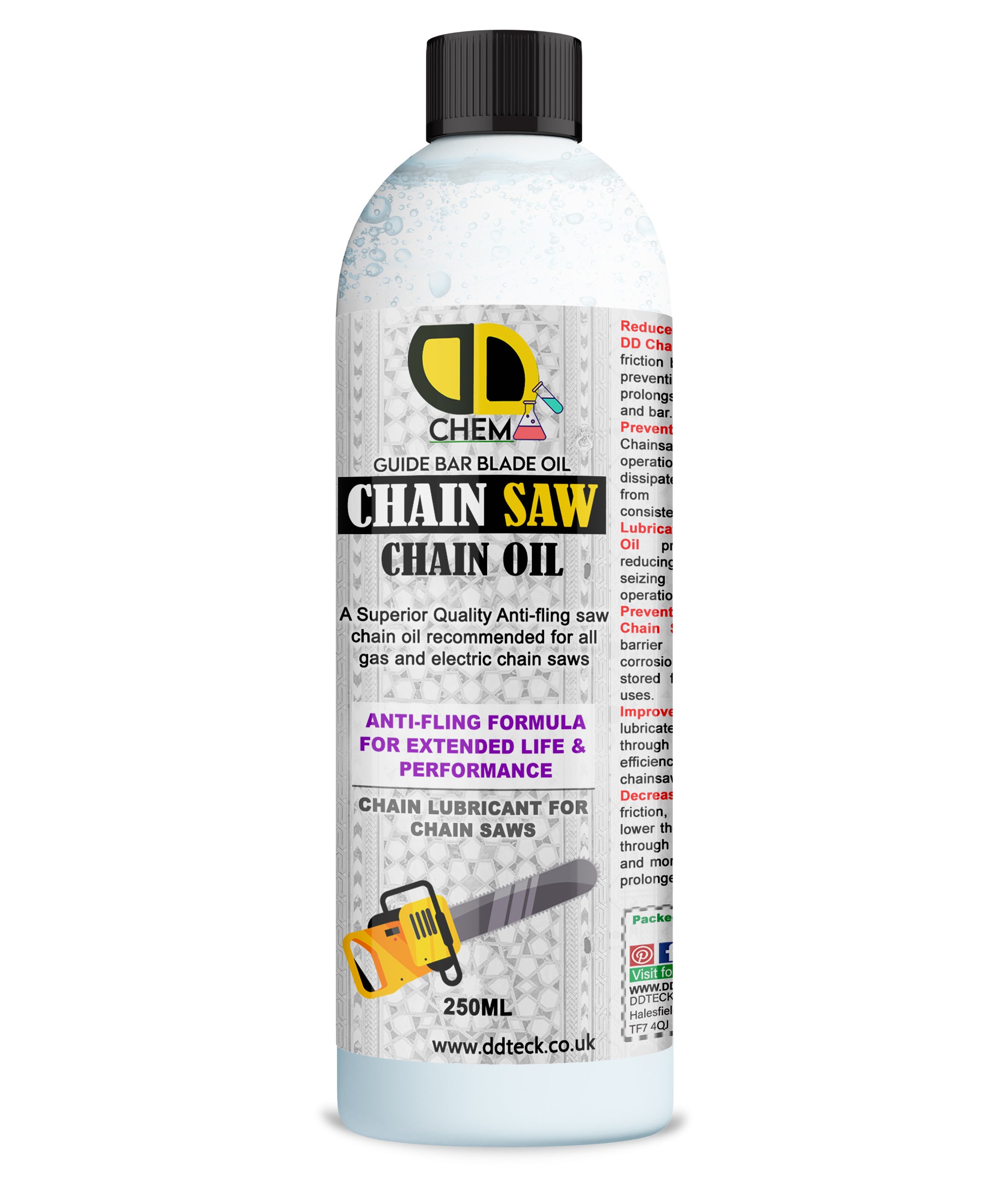 Chainsaw Chain Oil | All-Weather, High-Viscosity Lubricant for Smooth & Long-Lasting Chainsaw Performance