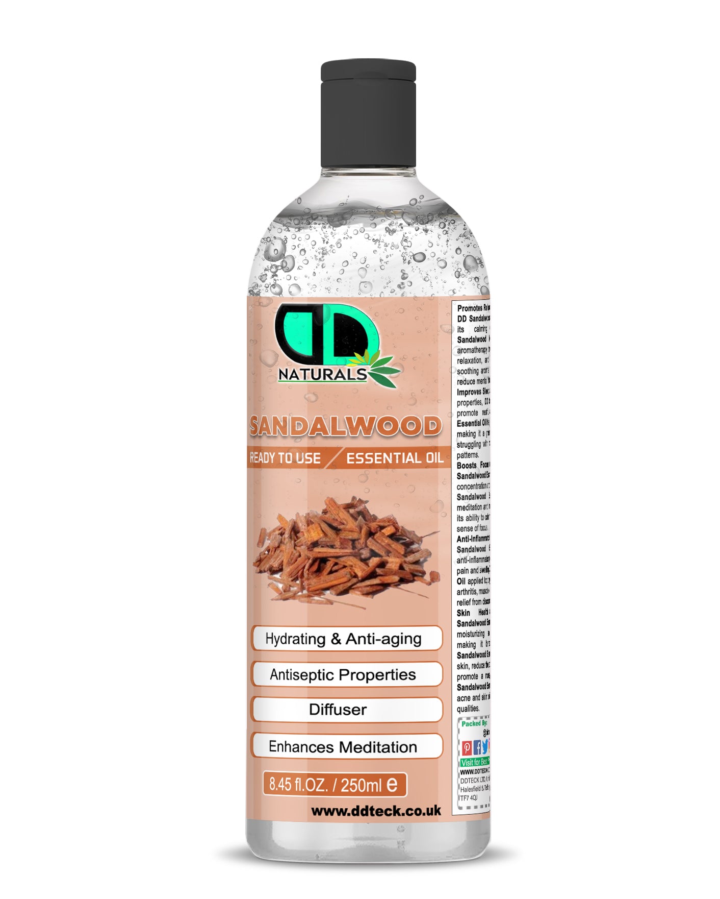 Sandalwood Essential Oil - Ready to Use Hydrating & Anti-aging Formula