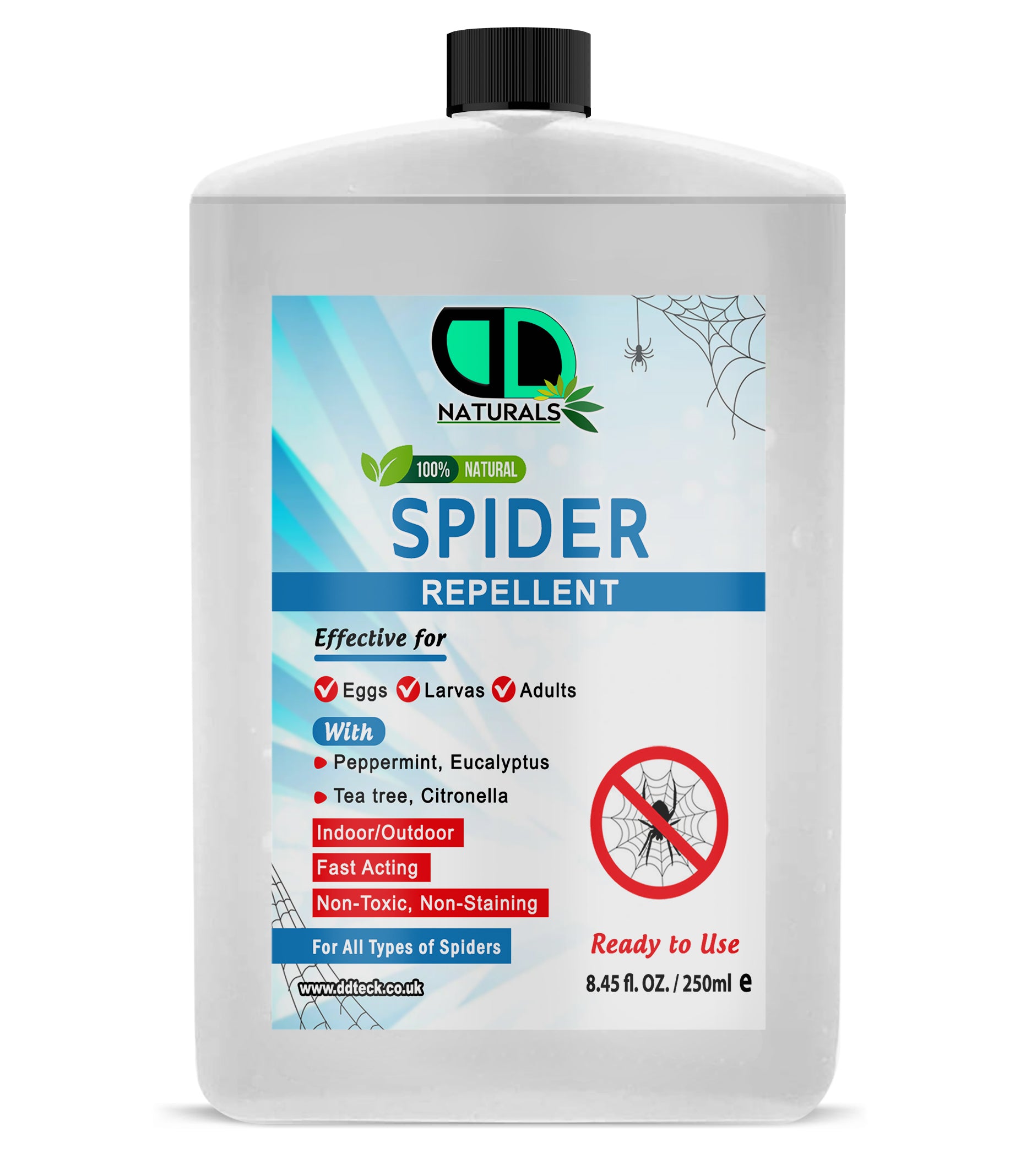 100% Natural Spider Repellent – Fast-Acting Indoor & Outdoor Protection
