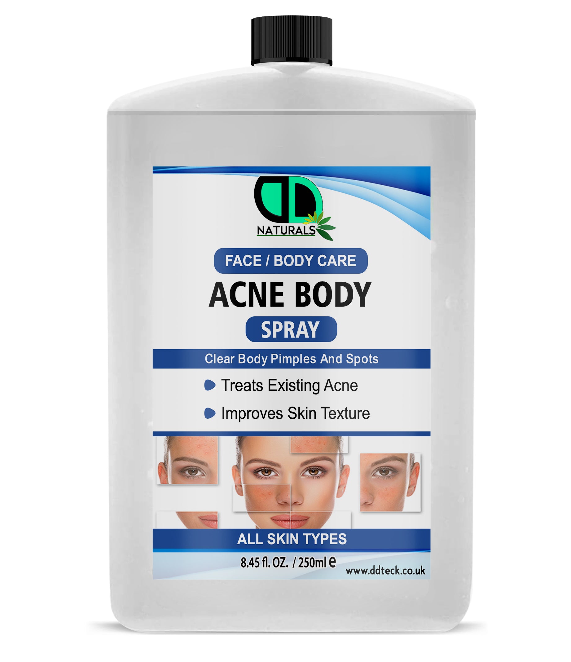 Acne Body Spray | Fast-Drying Acne Control Spray for Face & Body