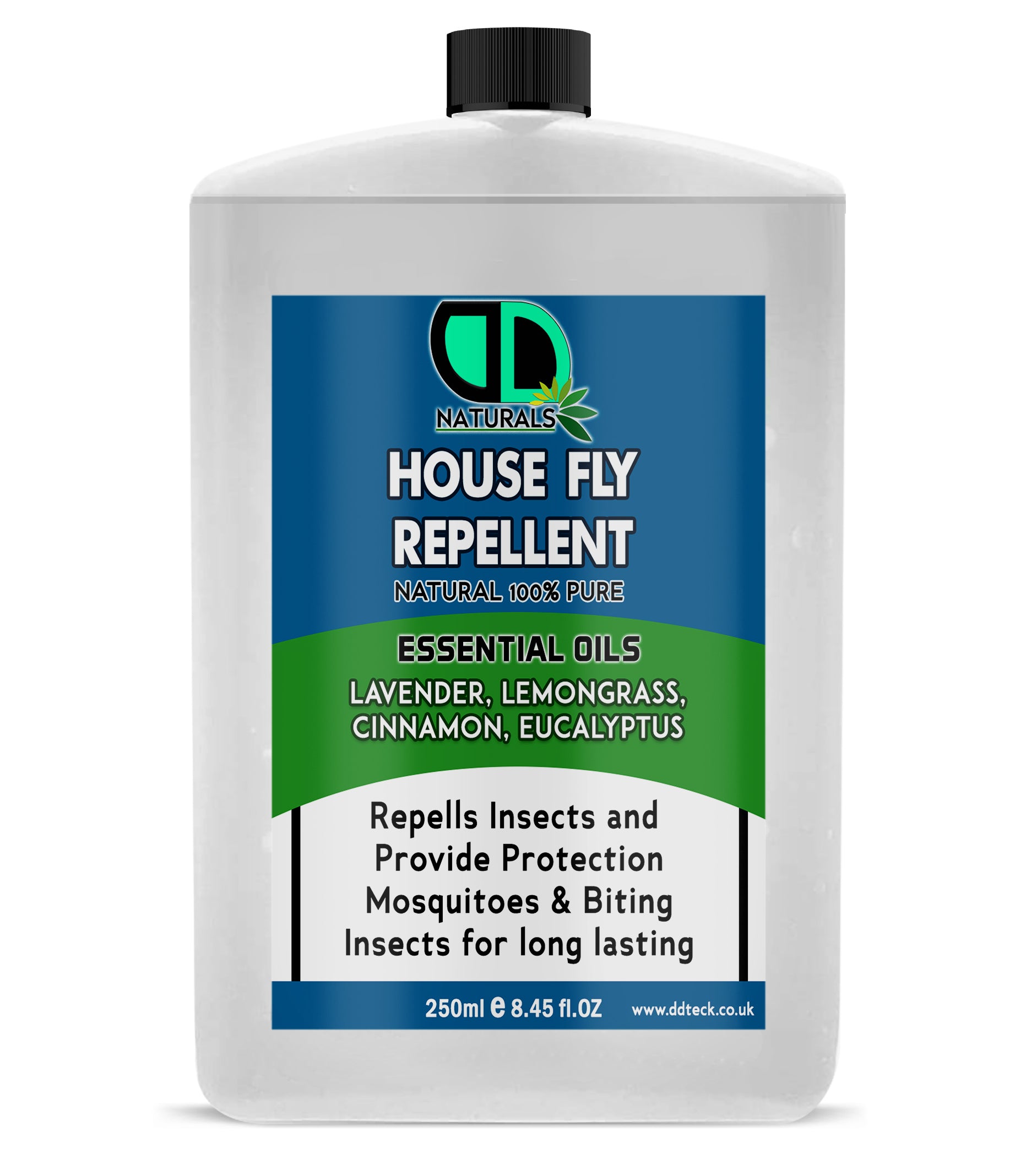 House Fly Repellent Oil – Natural Essential Oil Fly &Insect Protection with Lavender, Lemongrass, Eucalyptus &amp; Cinnamon