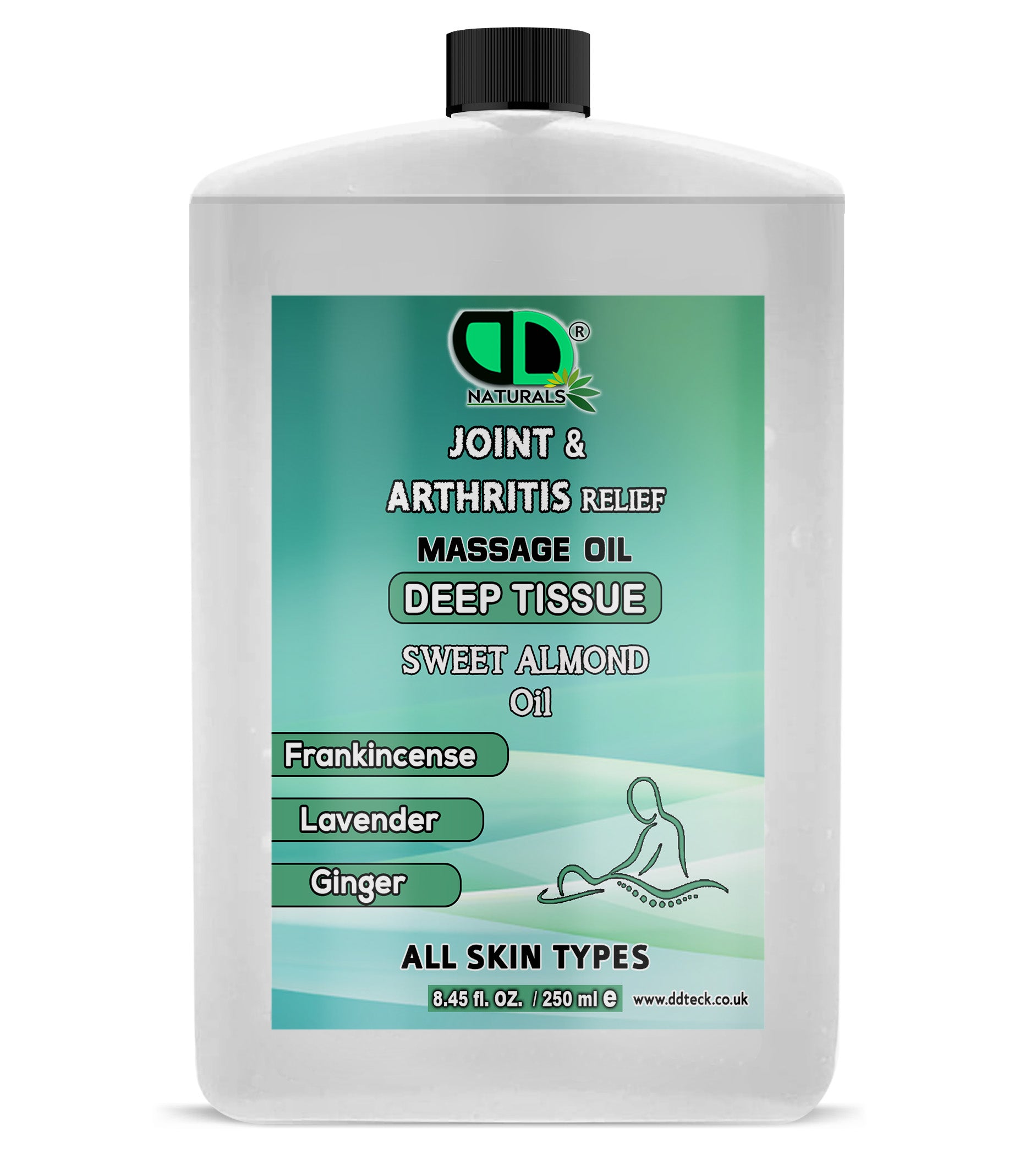 Joint & Arthritis Relief Deep Tissue Massage Oil with Frankincense, Lavender, & Ginger