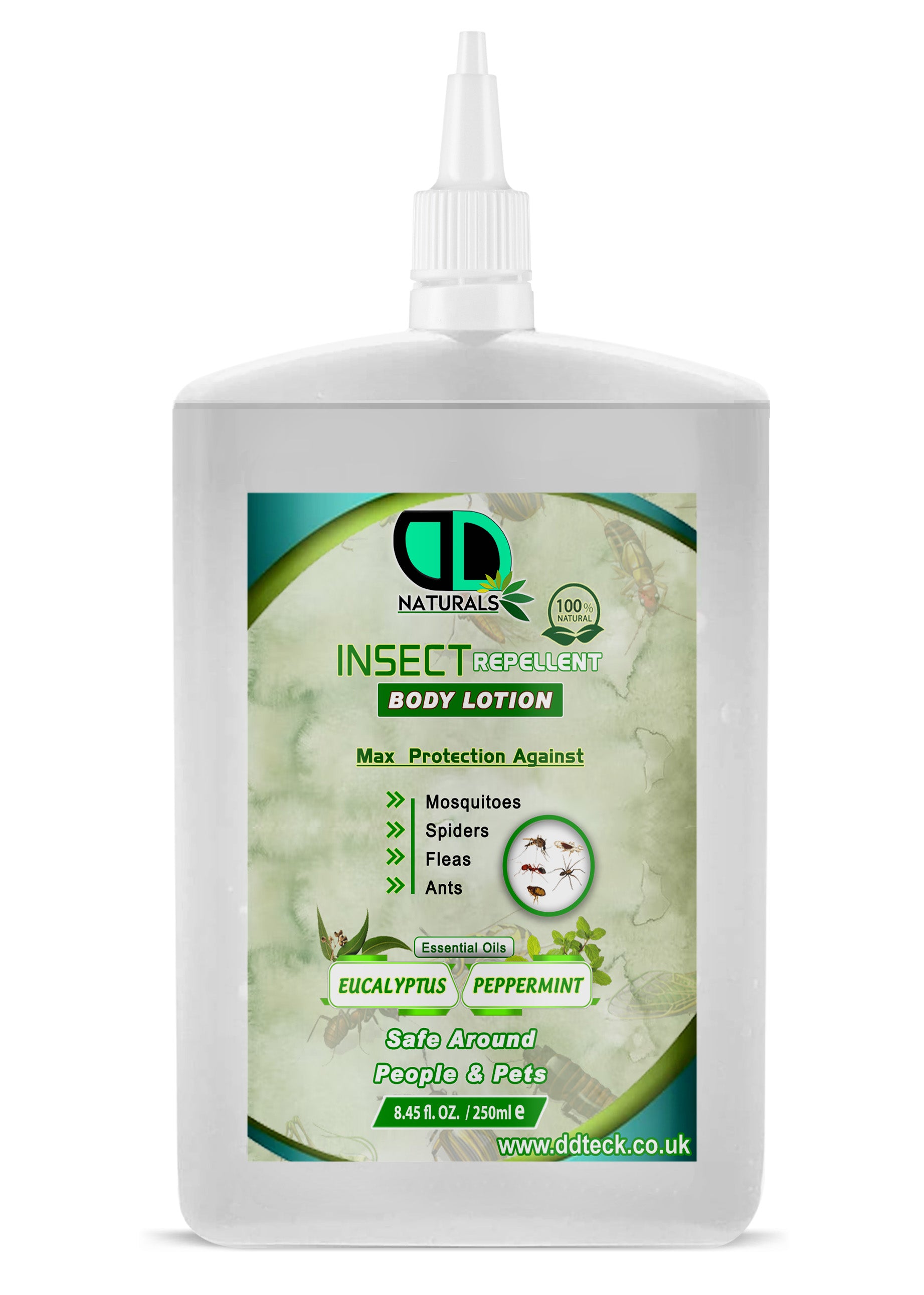 Natural Insect Repellent Body Lotion – Eucalyptus & Peppermint