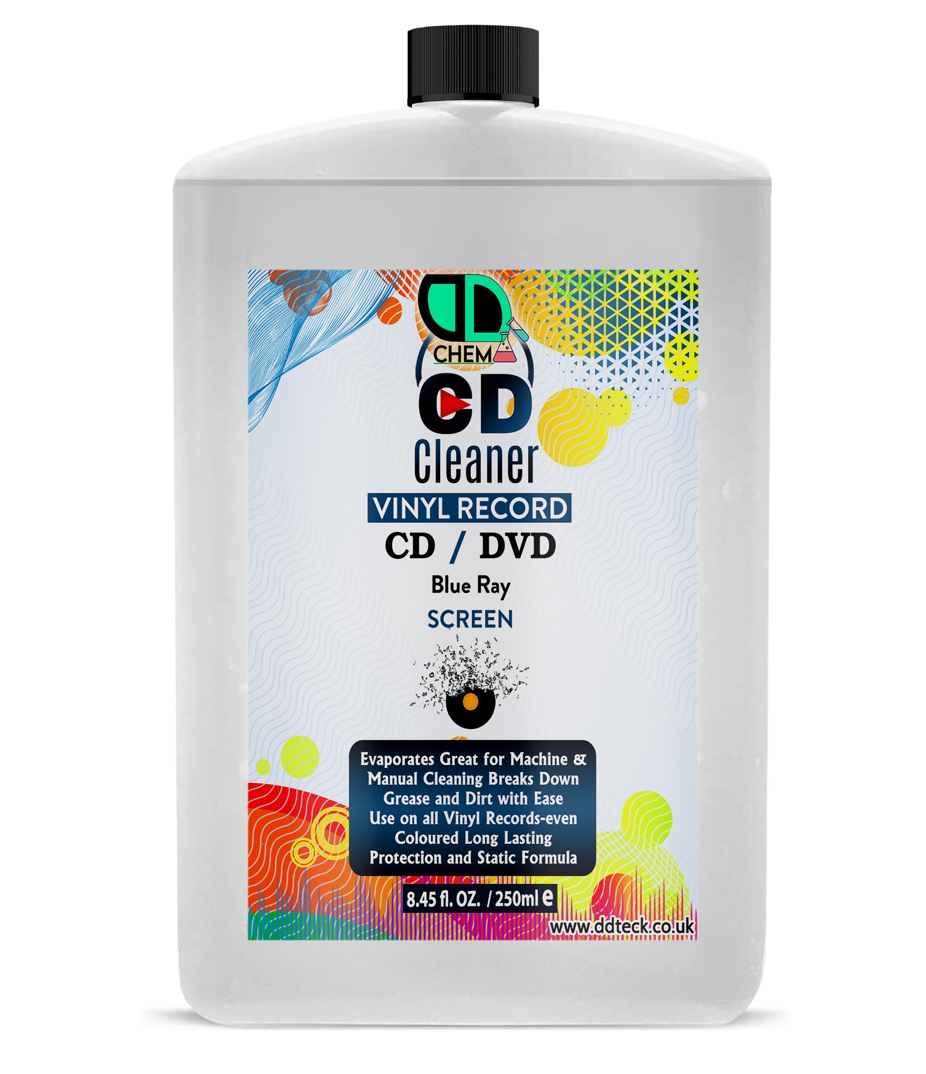 CD, DVD & Vinyl Record Cleaner | Restores Sound & Picture Quality, Protects Media & Playback Equipment