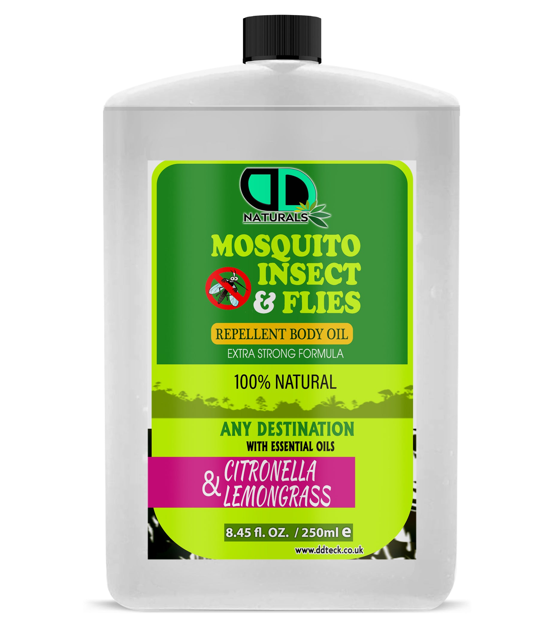 Insect Repellent with Lemongrass & Citronella | Natural, Skin-Friendly Protection from Mosquitoes & Biting Insects