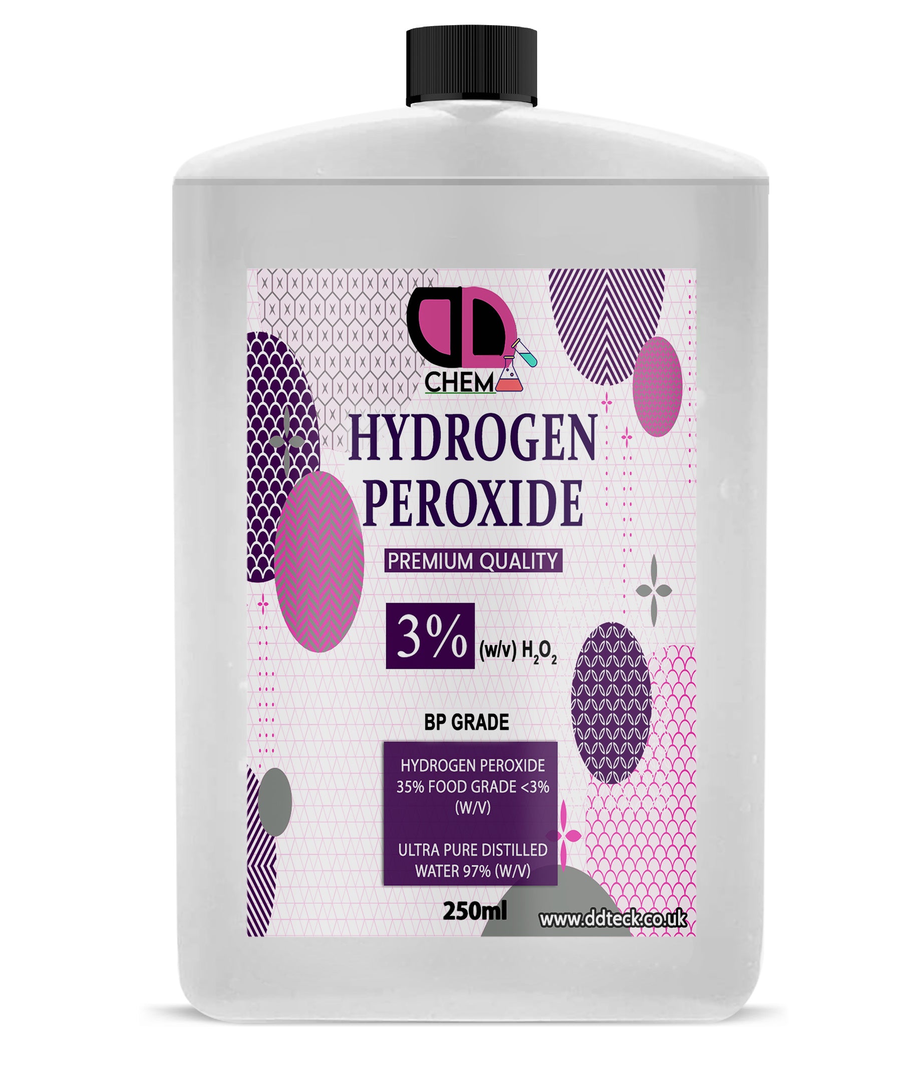 Hydrogen Peroxide 3% – Food Grade, Non-Toxic, Pure & Multipurpose Solution