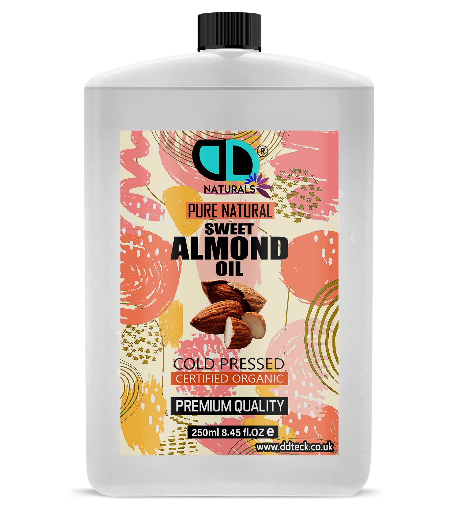 Pure Natural Sweet Almond Oil - Cold Pressed & Certified Organic