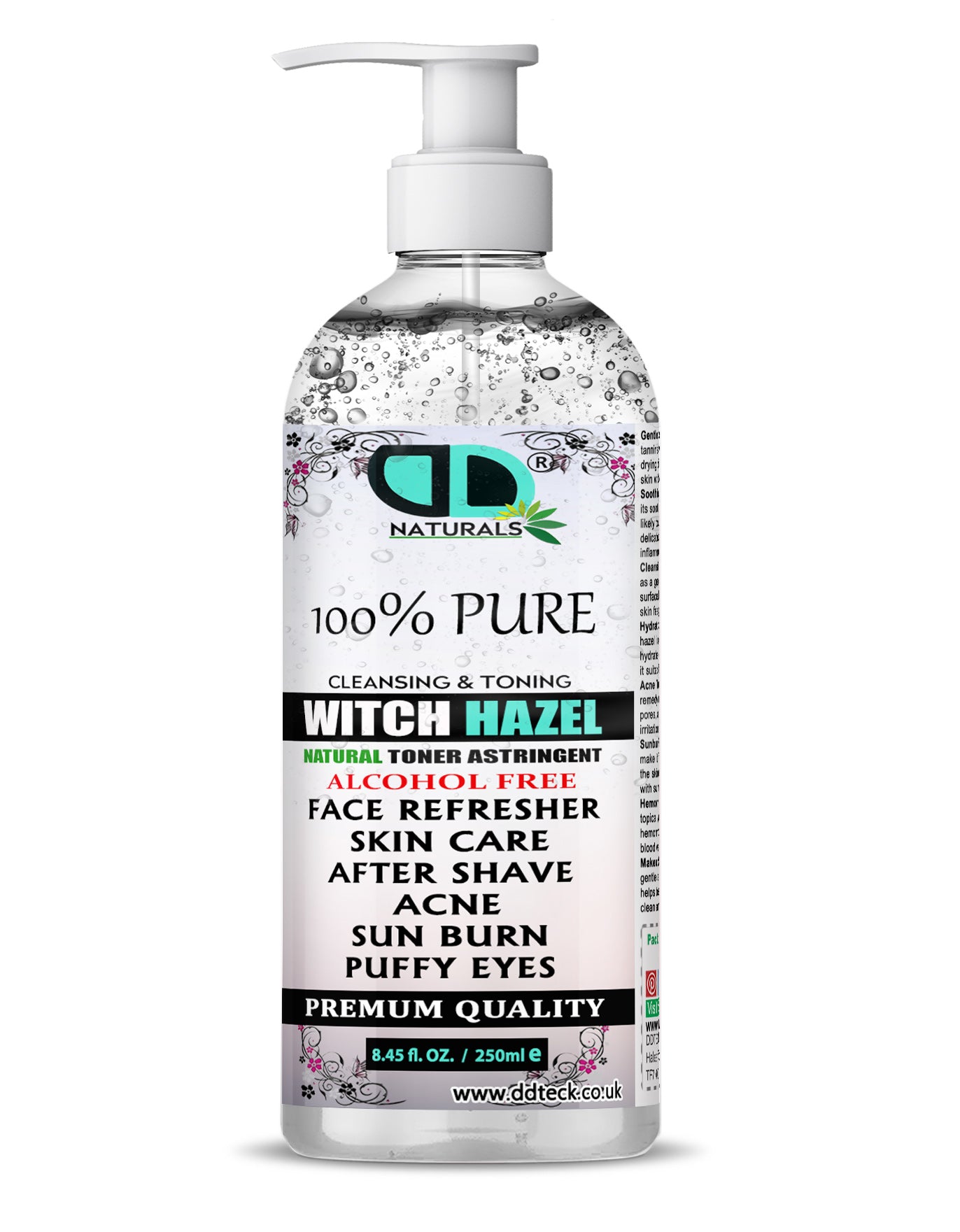 Witch Hazel Alcohol-Free Toner | Gentle, Natural Skin Toning for Sensitive & Acne-Prone Skin