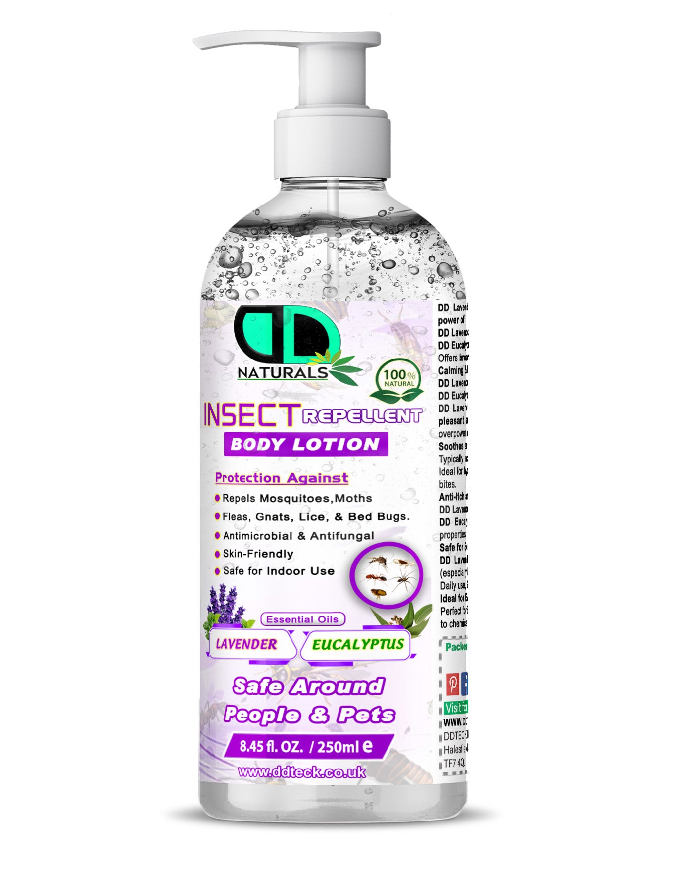 Lavender & Eucalyptus Insect Repellent Body Lotion | Natural, Soothing & Daily Outdoor Protection