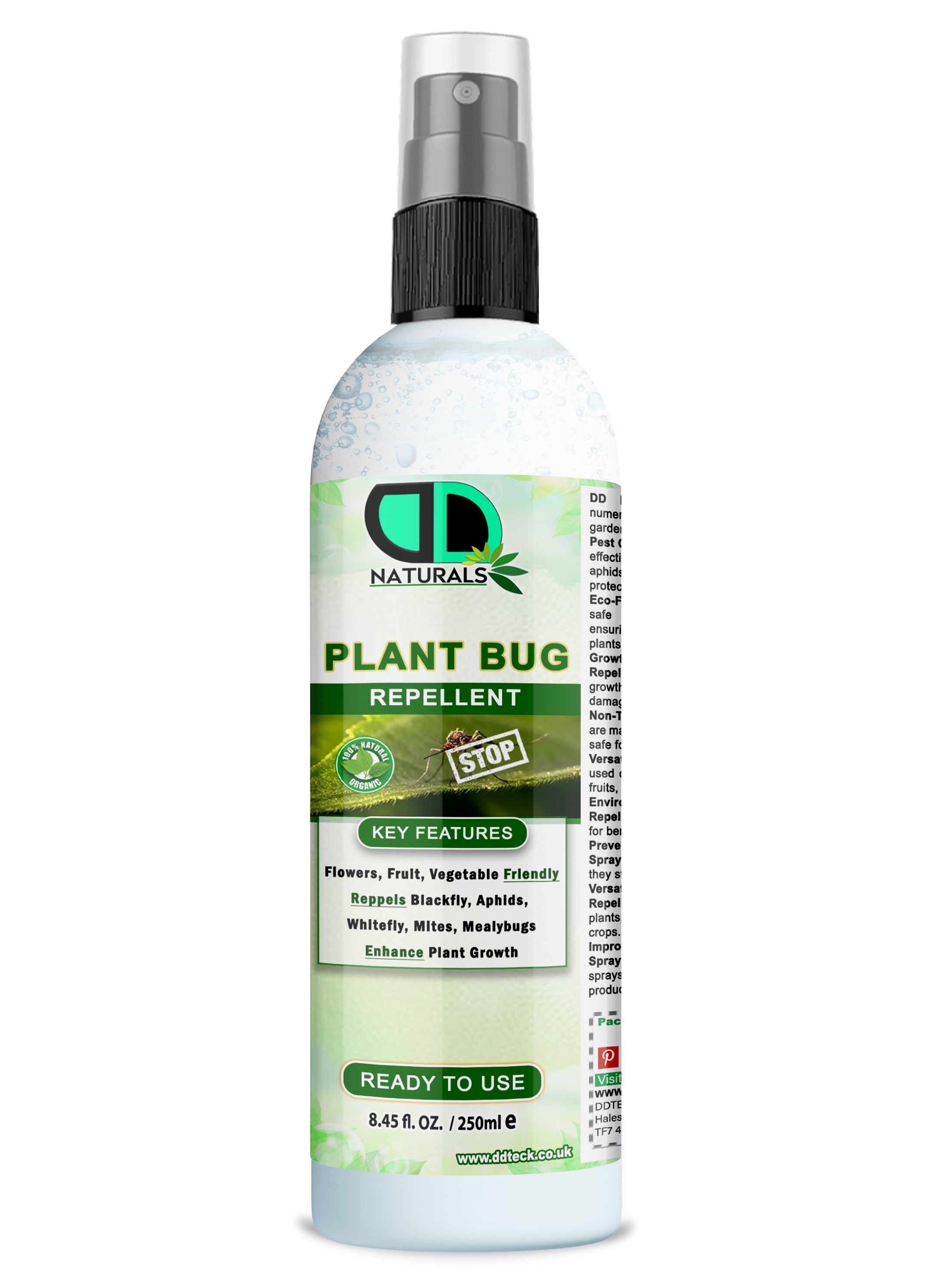 100% Organic Plant Bug Repellent – Ready to Use Garden Protection
